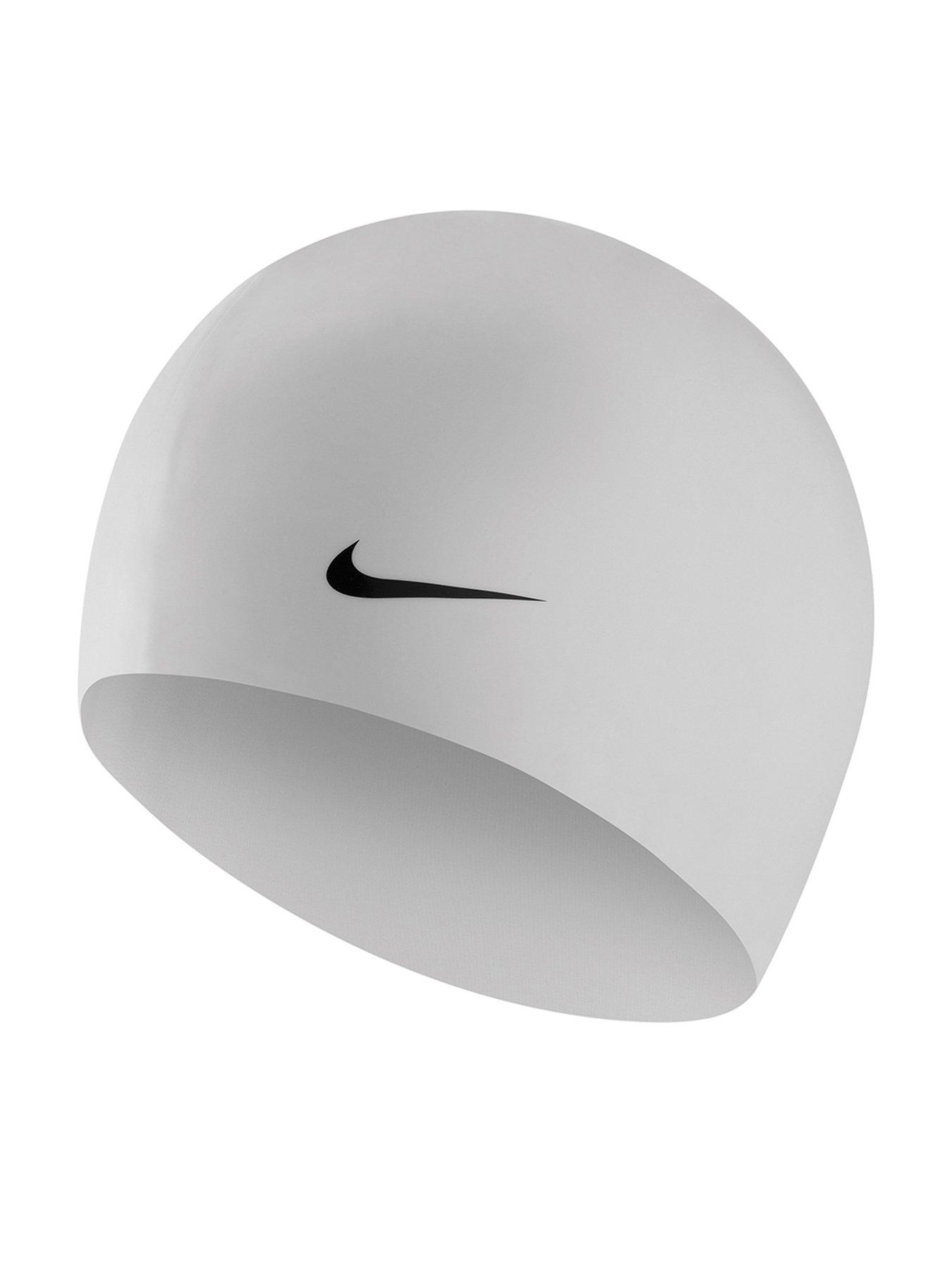nike-adults-unisex-solid-silicone-swim-cap-whitefront
