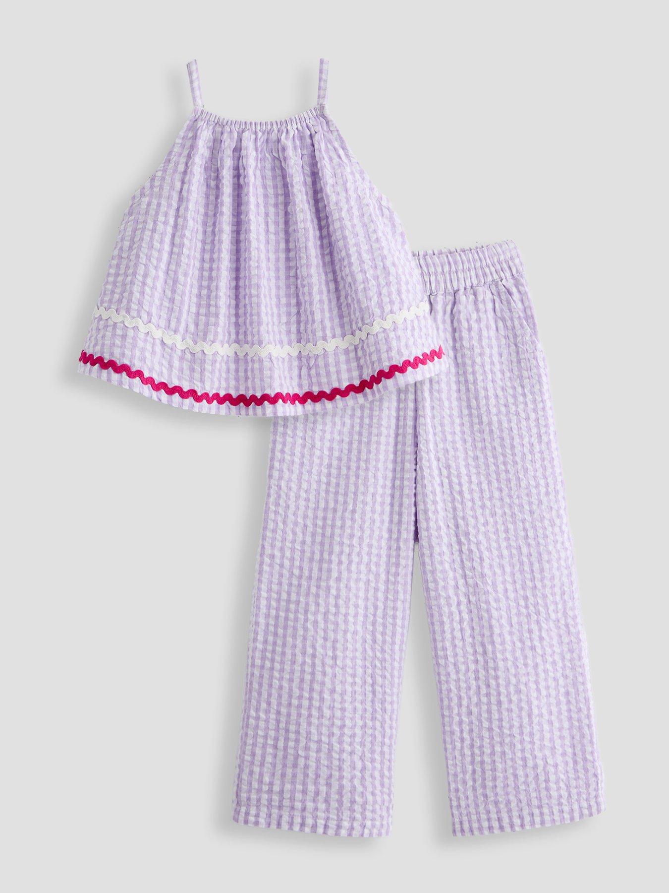 the-very-collection-girls-gingham-woven-halter-top-and-frill-trousers-purple