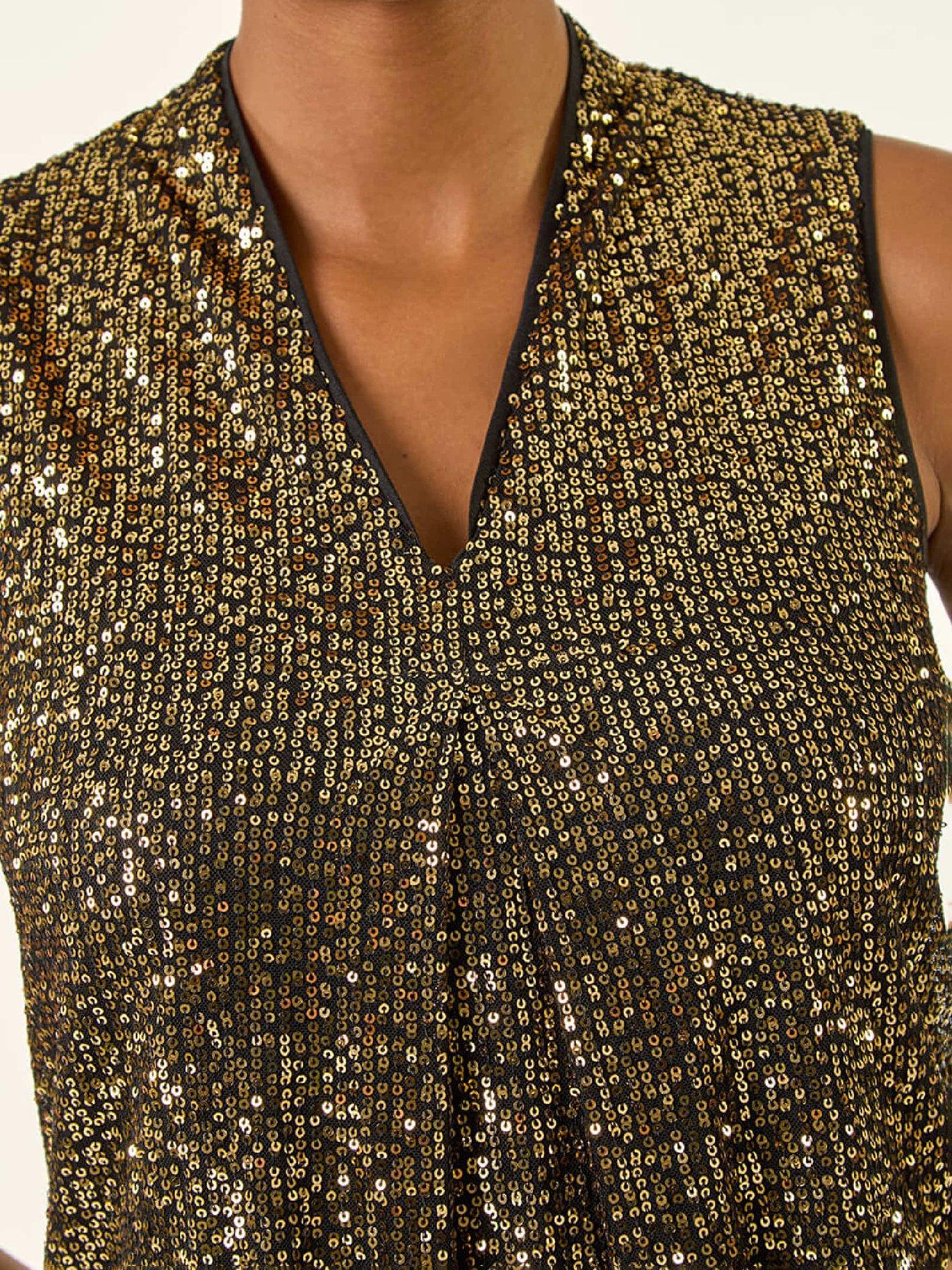 roman-sequin-pleat-front-vest-top-golddetail