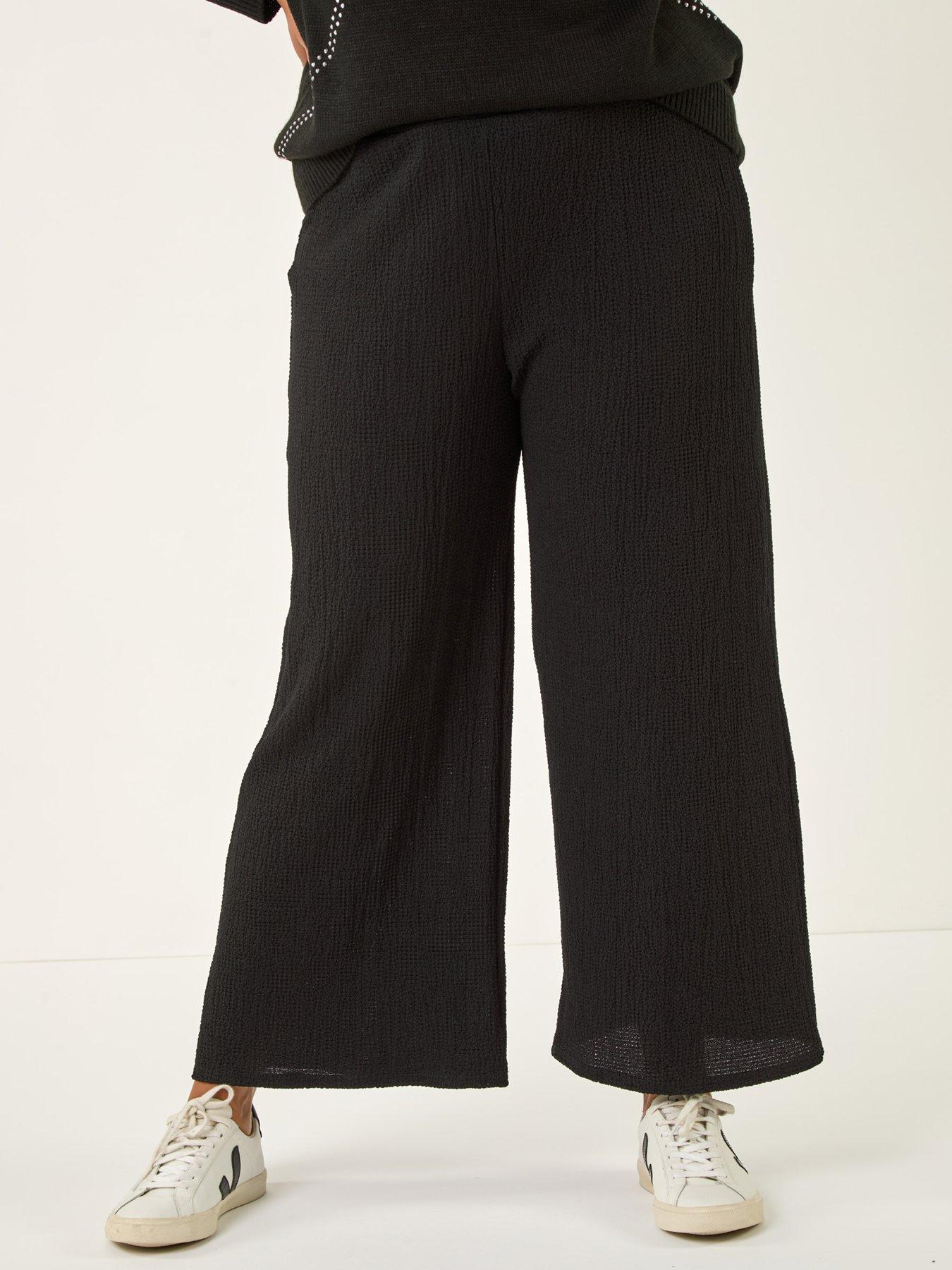 roman-curve-textured-stretch-trousers-black