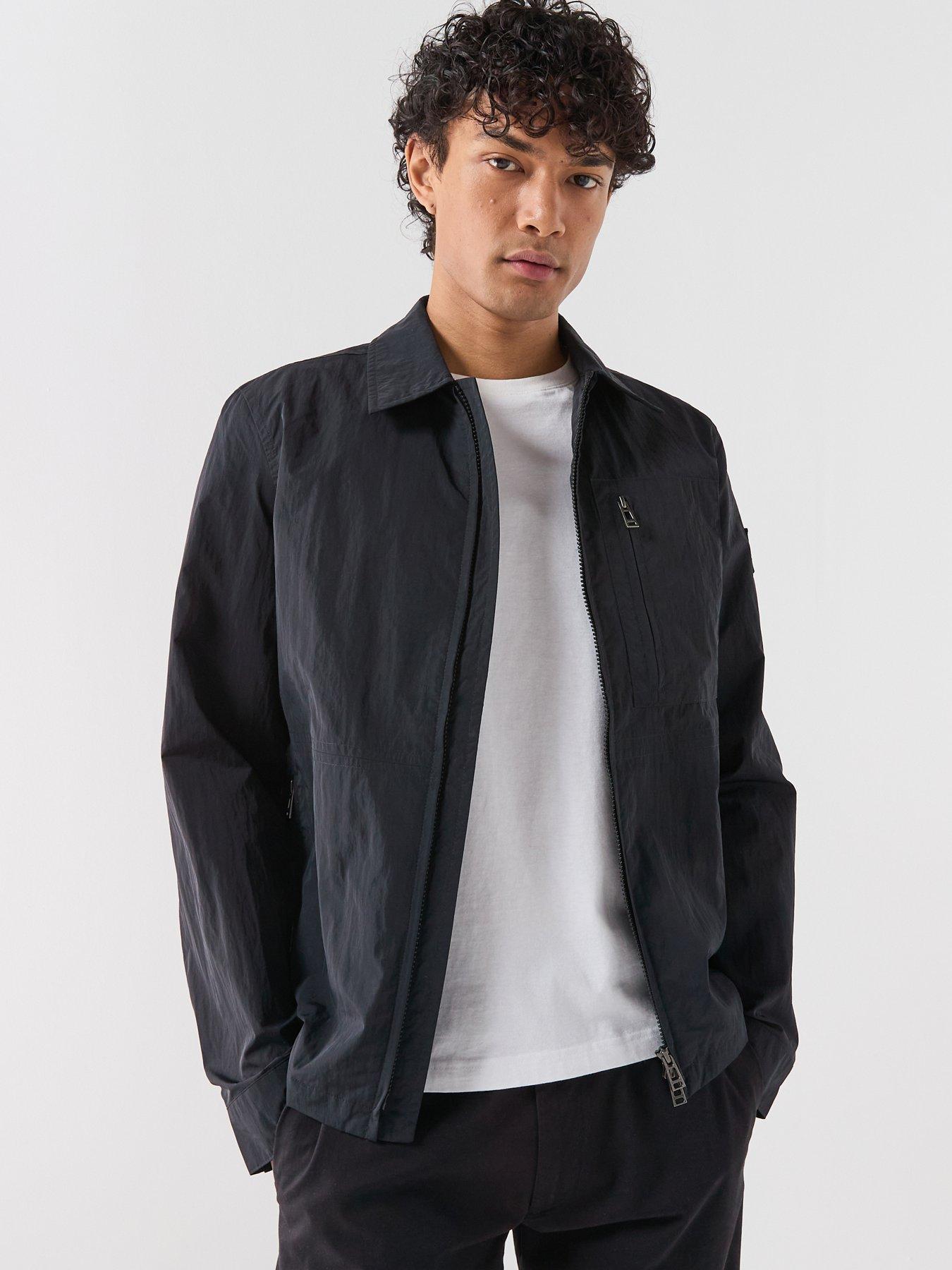 Belstaff Grid Nylon Overshirt - Black