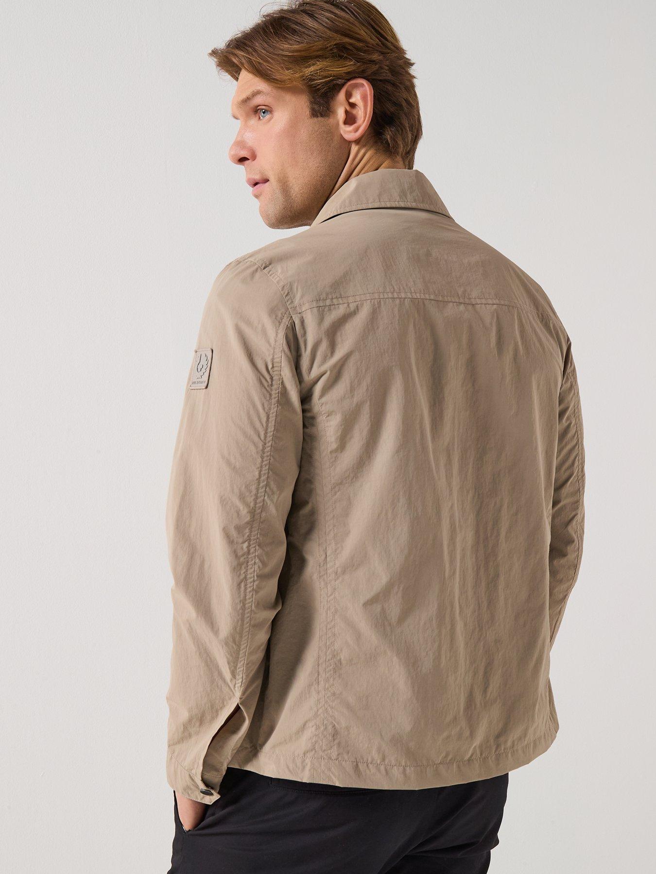belstaff-grid-nylon-overshirt-dark-beigestillFront