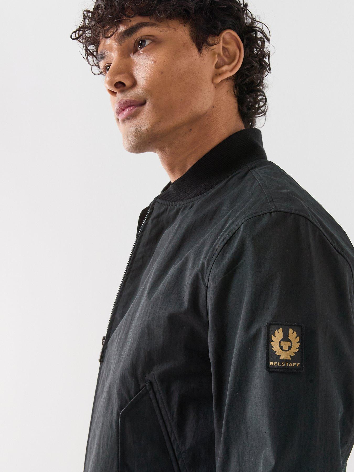 Image 4 of 6 of Belstaff Carrier Nylon Bomber Jacket - Black