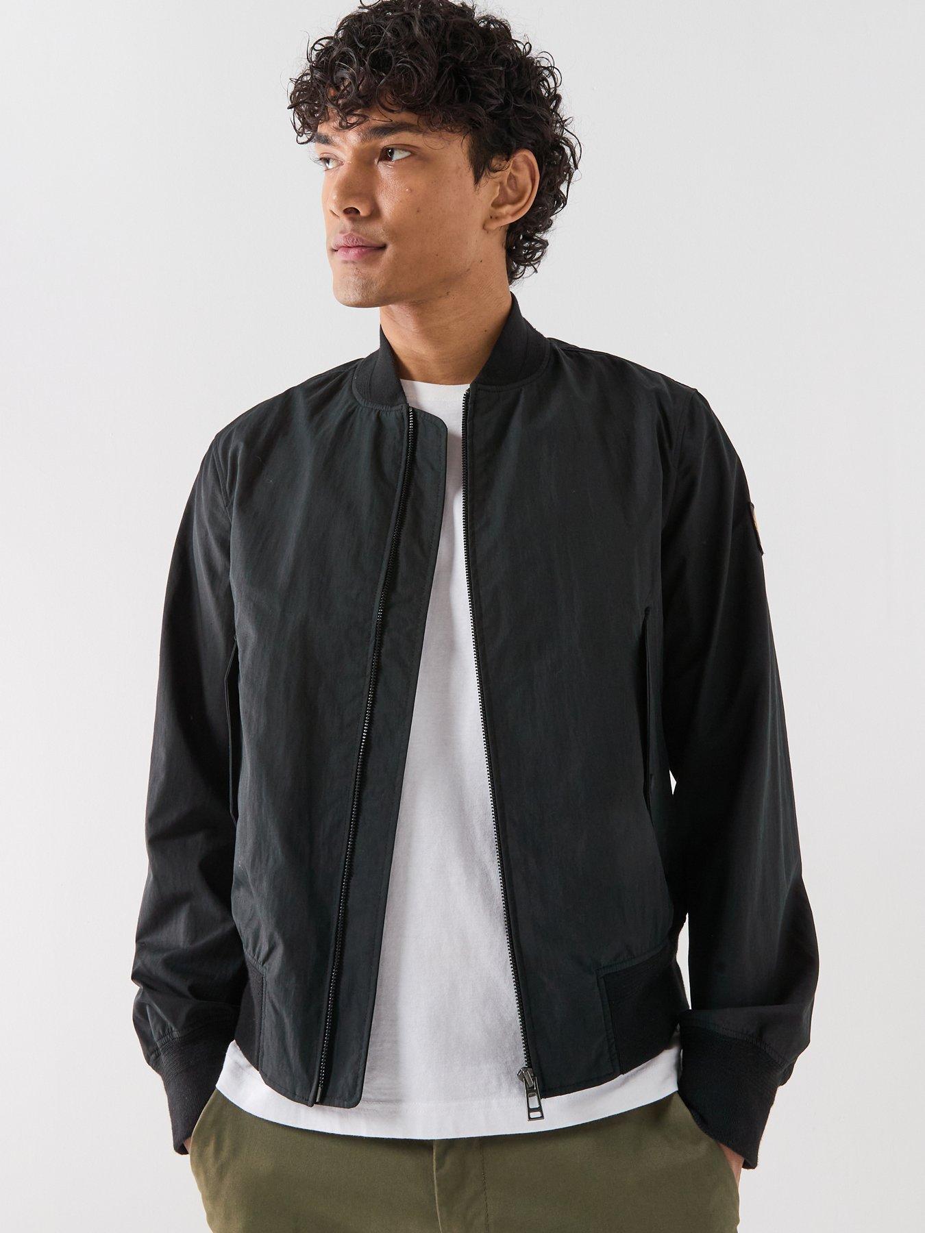 Image 5 of 6 of Belstaff Carrier Nylon Bomber Jacket - Black