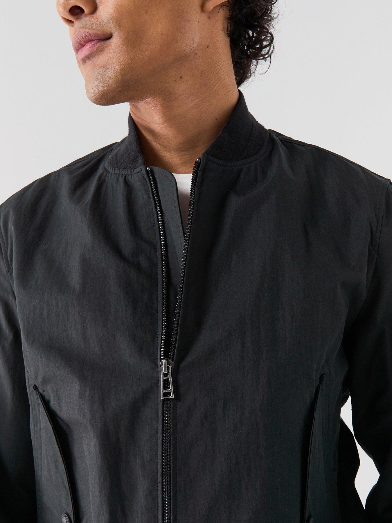 Image 6 of 6 of Belstaff Carrier Nylon Bomber Jacket - Black