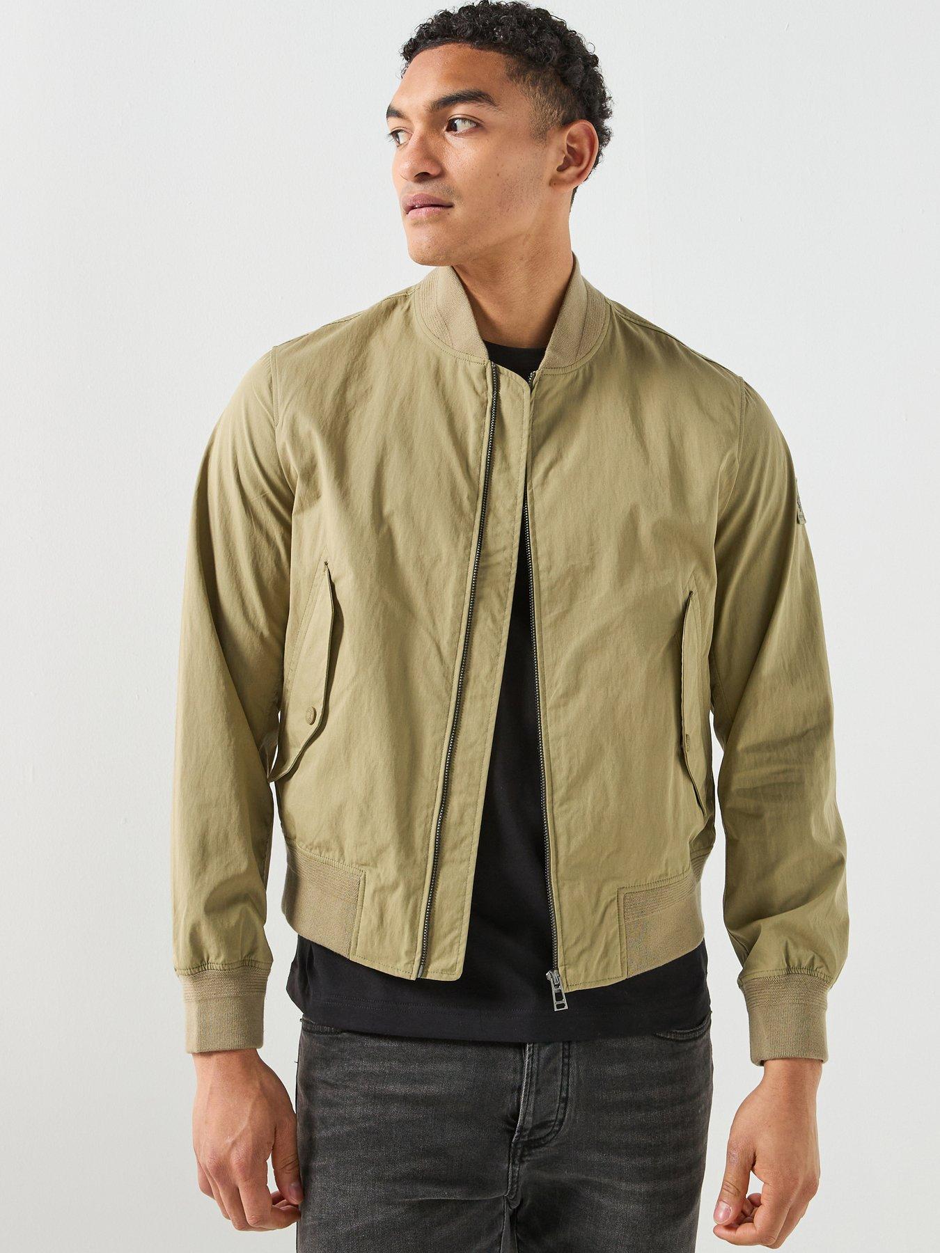 Belstaff Belstaff Carrier Nylon Bomber Jacket - Light Khaki