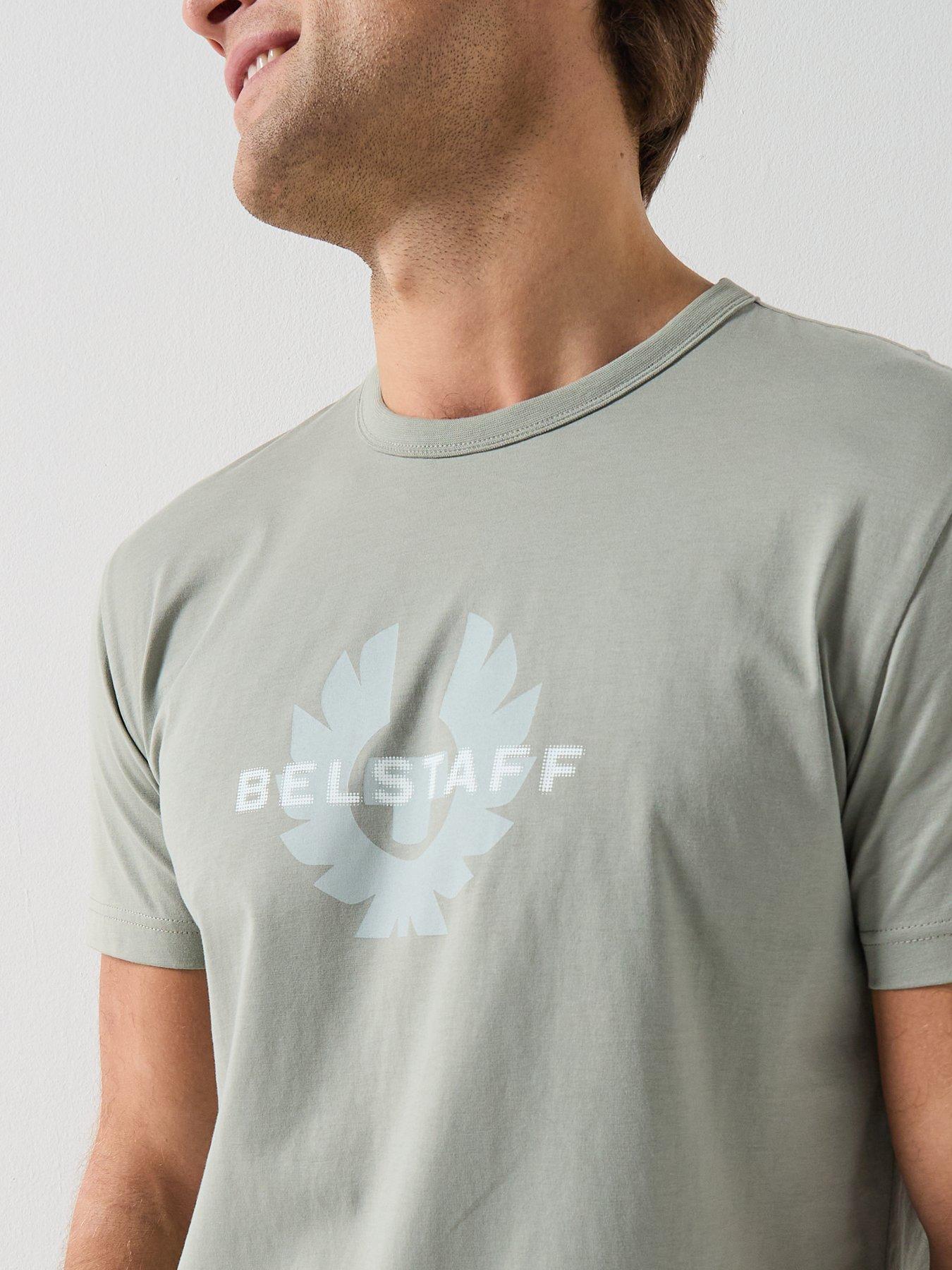Image 4 of 4 of Belstaff Surface Large Logo T-Shirt - Light Green