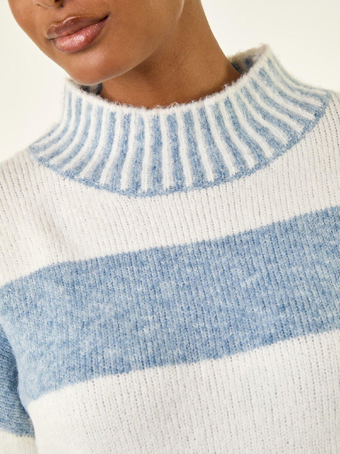 Image 5 of 5 of Roman Stripe Knitted Jumper - Ivory