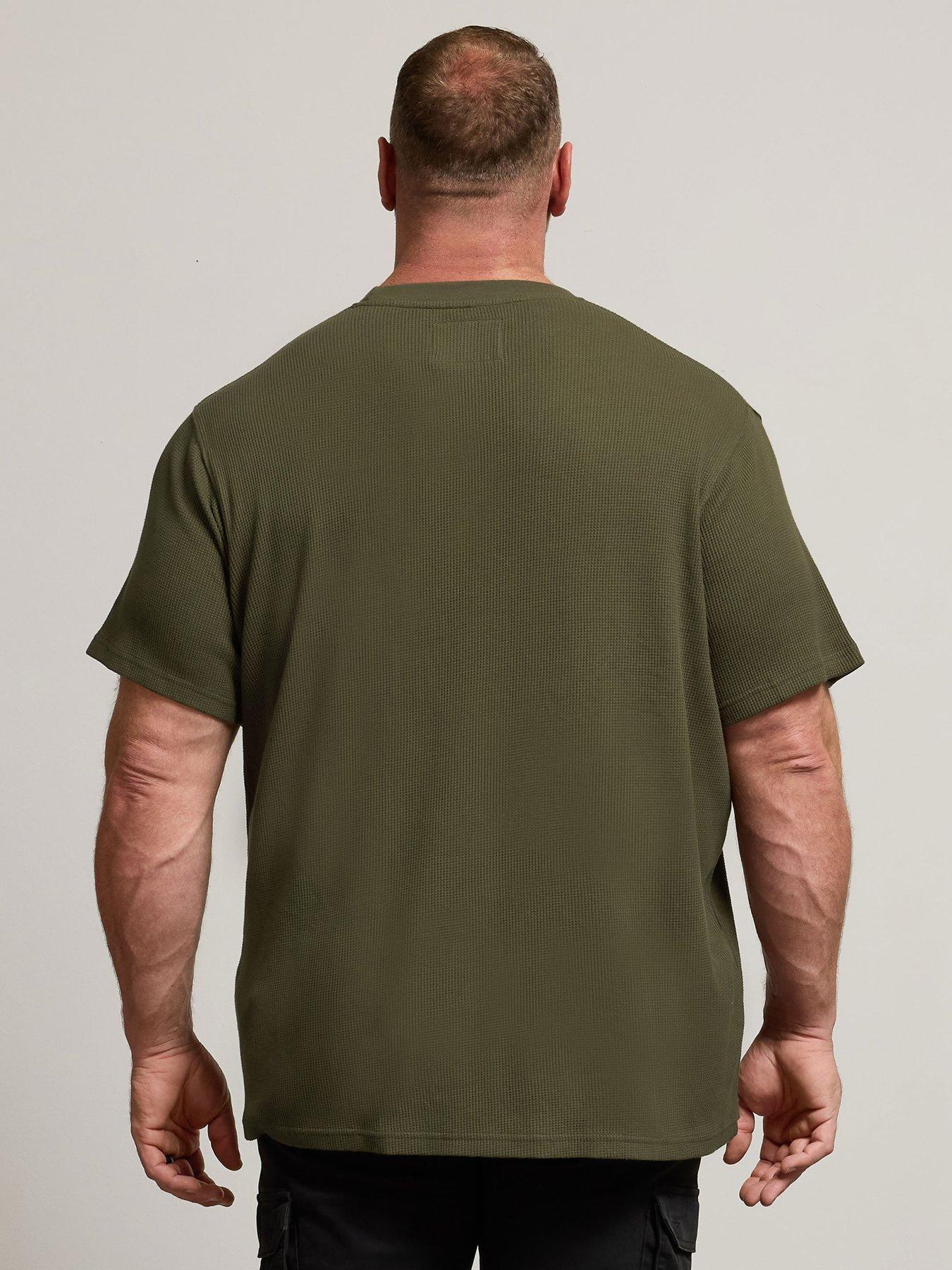 badrhino-embroidered-script-t-shirt-greenstillFront