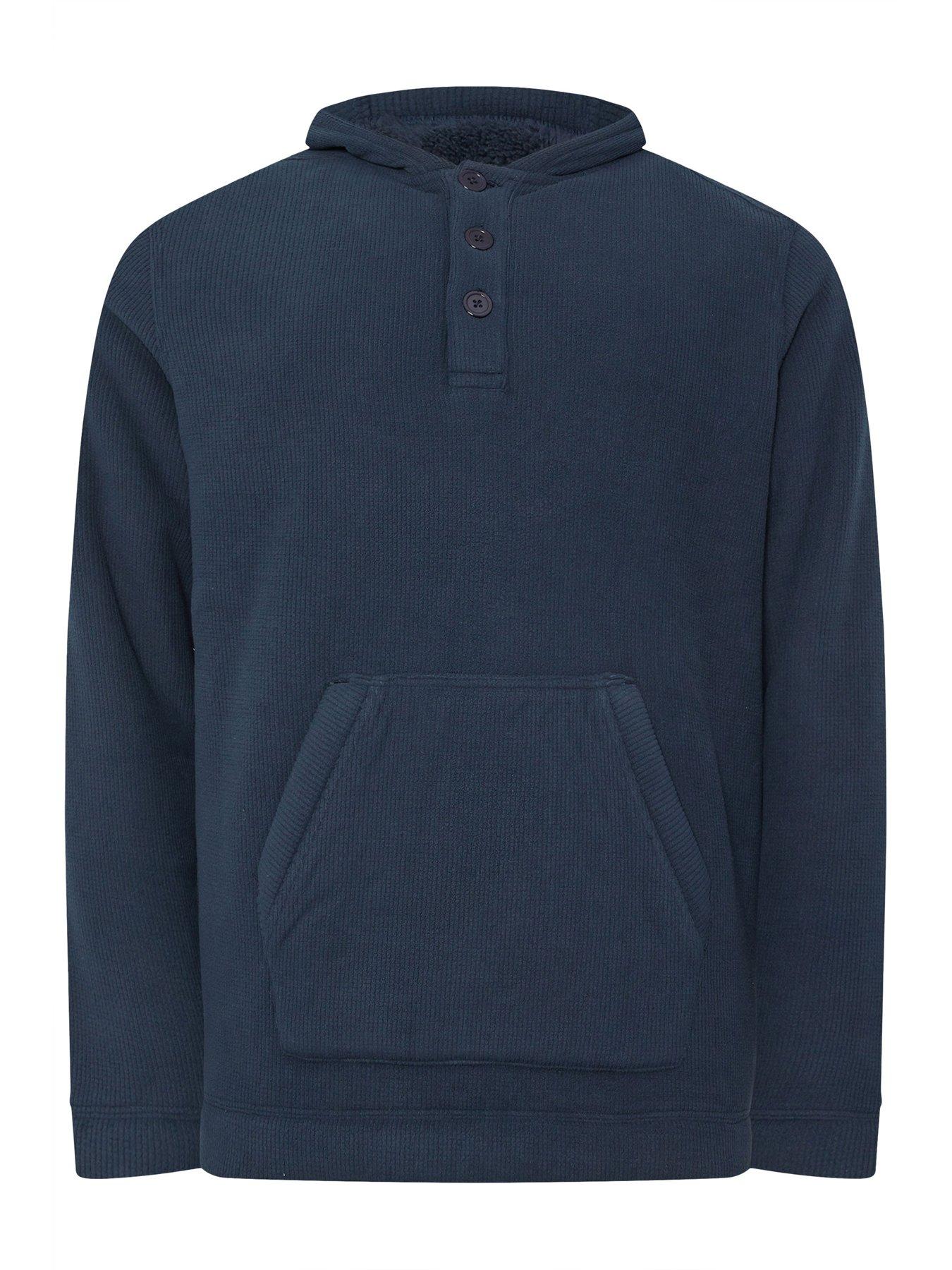 badrhino-button-neck-borg-hoodie-bluedetail