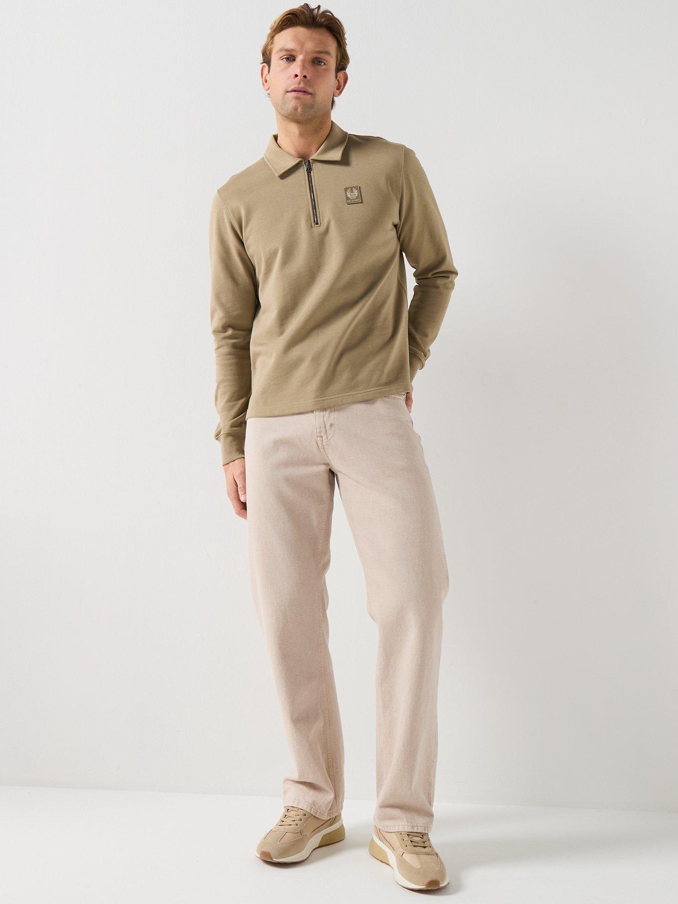 belstaff-curator-collared-14-zip-sweatshirt-light-khakiback