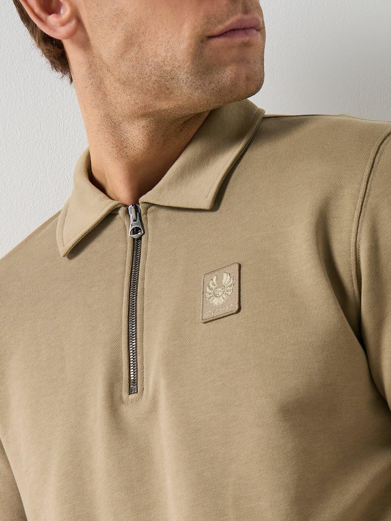 belstaff-curator-collared-14-zip-sweatshirt-light-khakioutfit