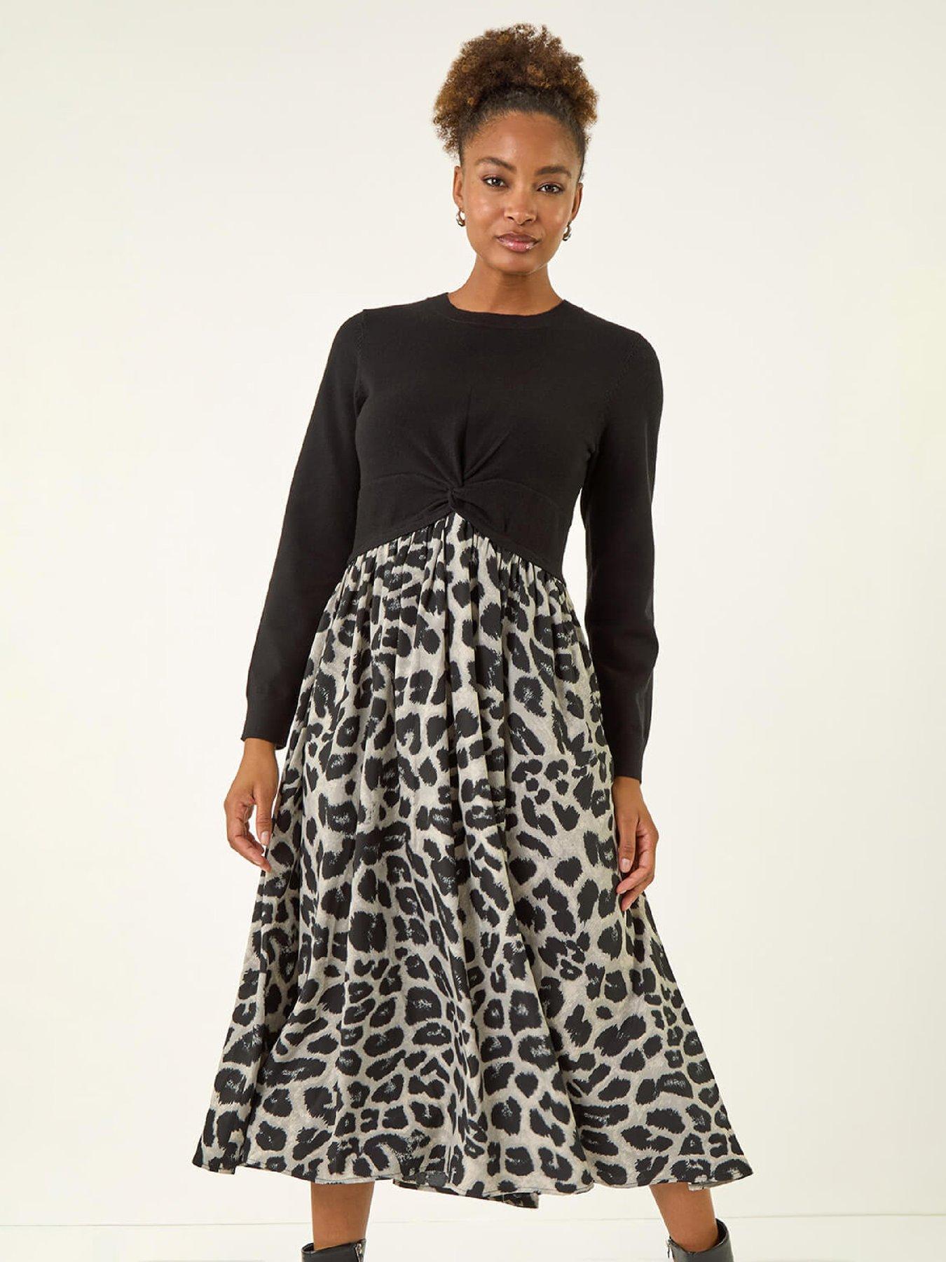 roman-animal-print-twist-front-midi-dress-greyback
