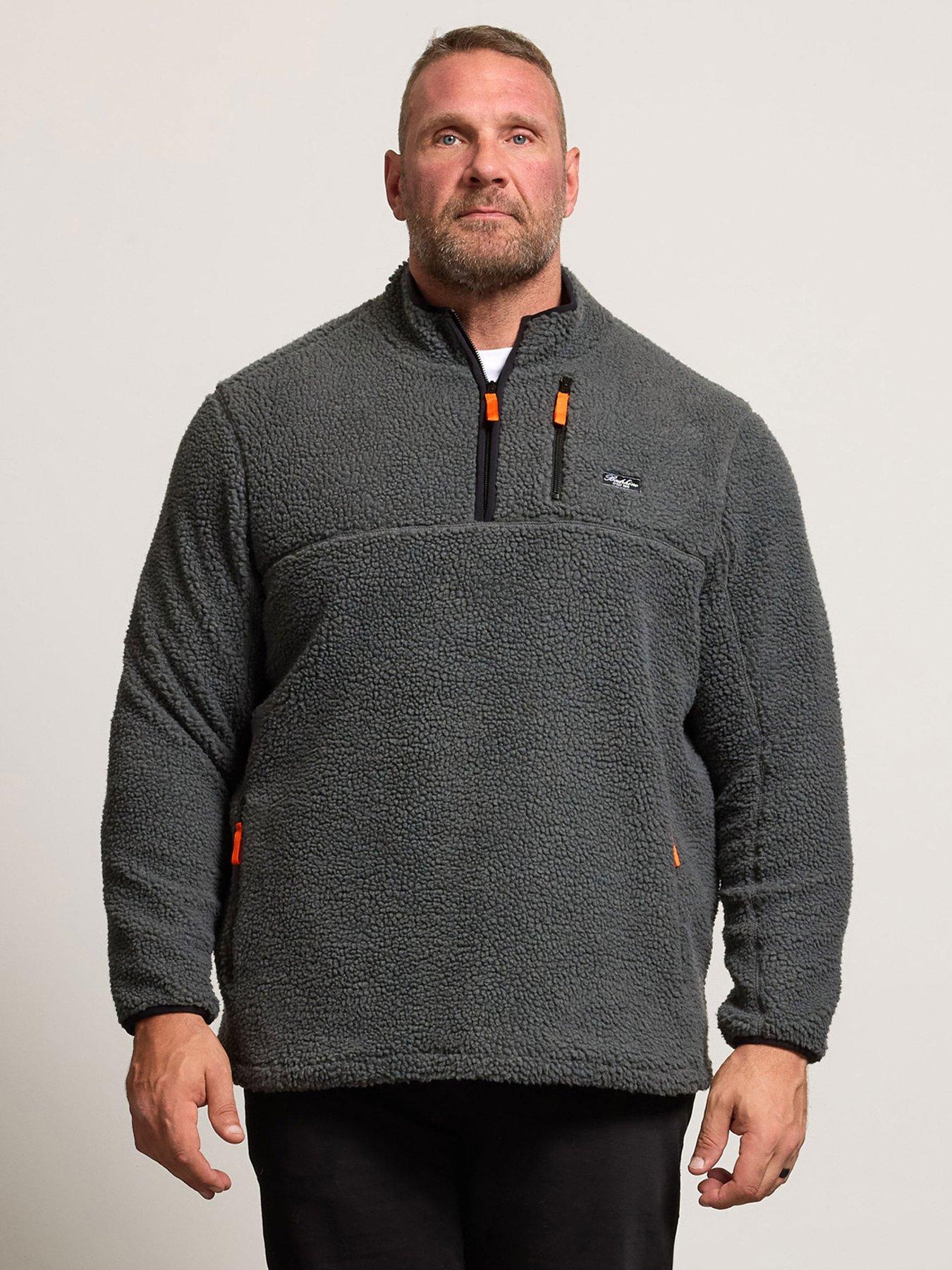 badrhino-sherpa-quarter-zip-sweatshirt-grey