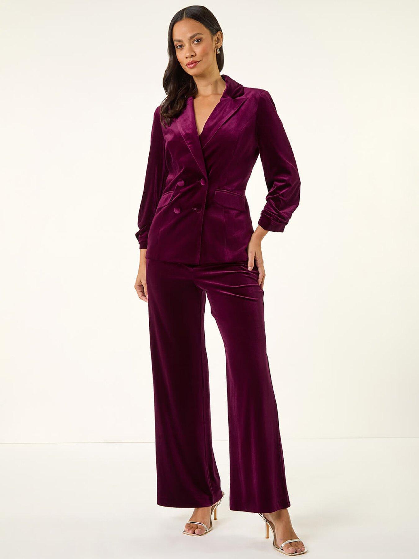 roman-dusk-double-breasted-velvet-blazer-burgundyback