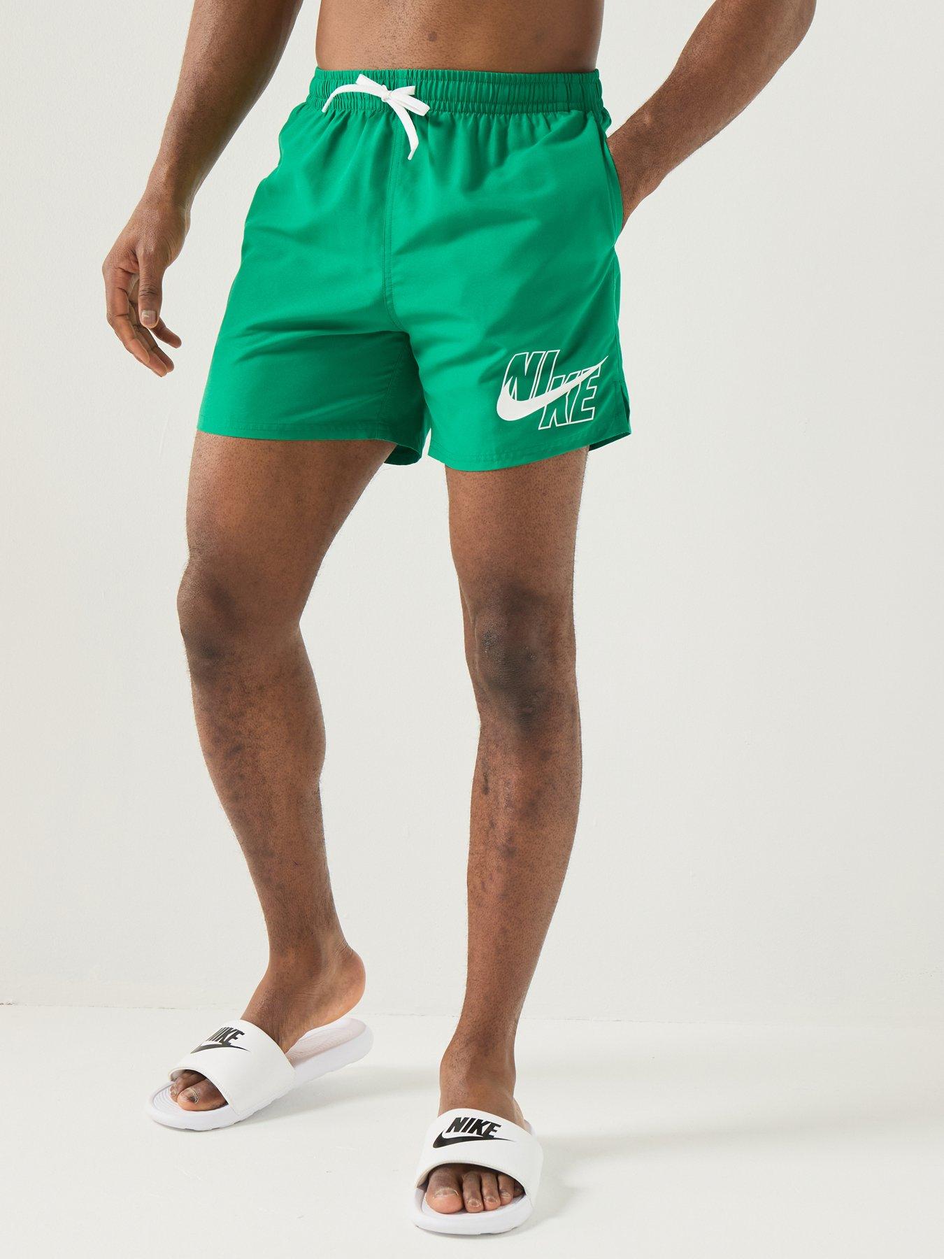 Image 1 of 6 of Nike Mens 5Inch Volley Swim Shorts- Green