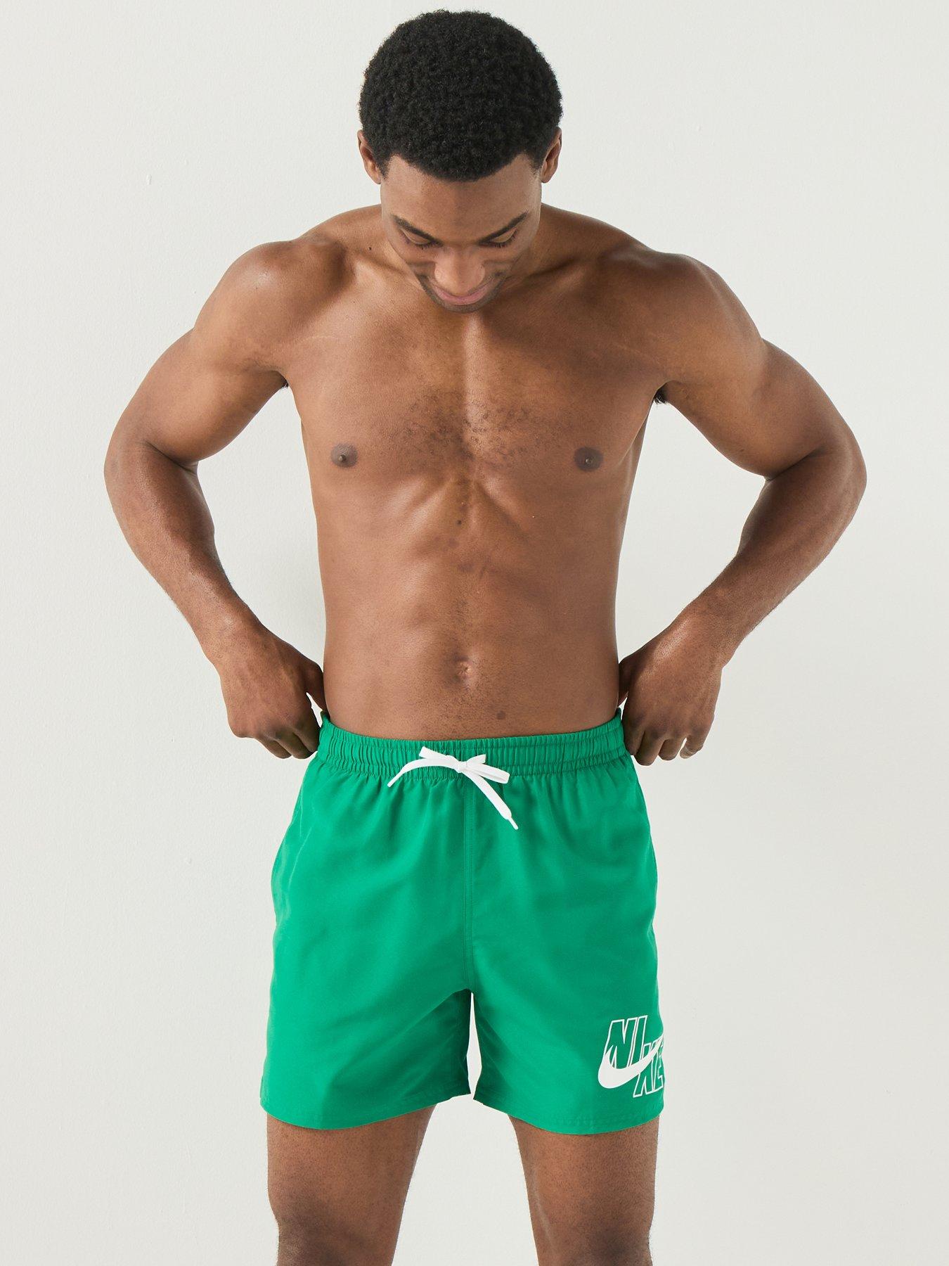 Image 5 of 6 of Nike Mens 5Inch Volley Swim Shorts- Green