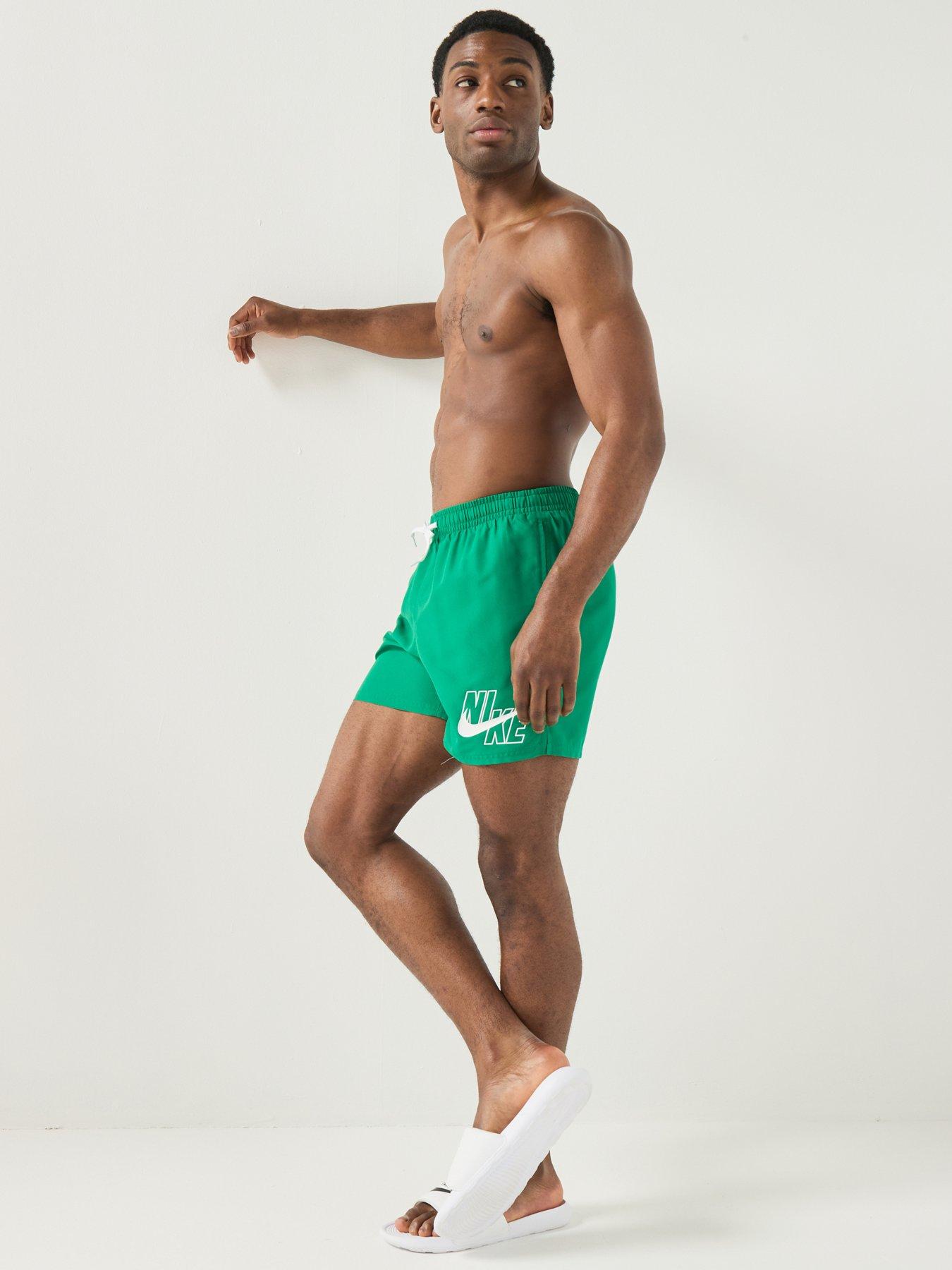 Image 6 of 6 of Nike Mens 5Inch Volley Swim Shorts- Green