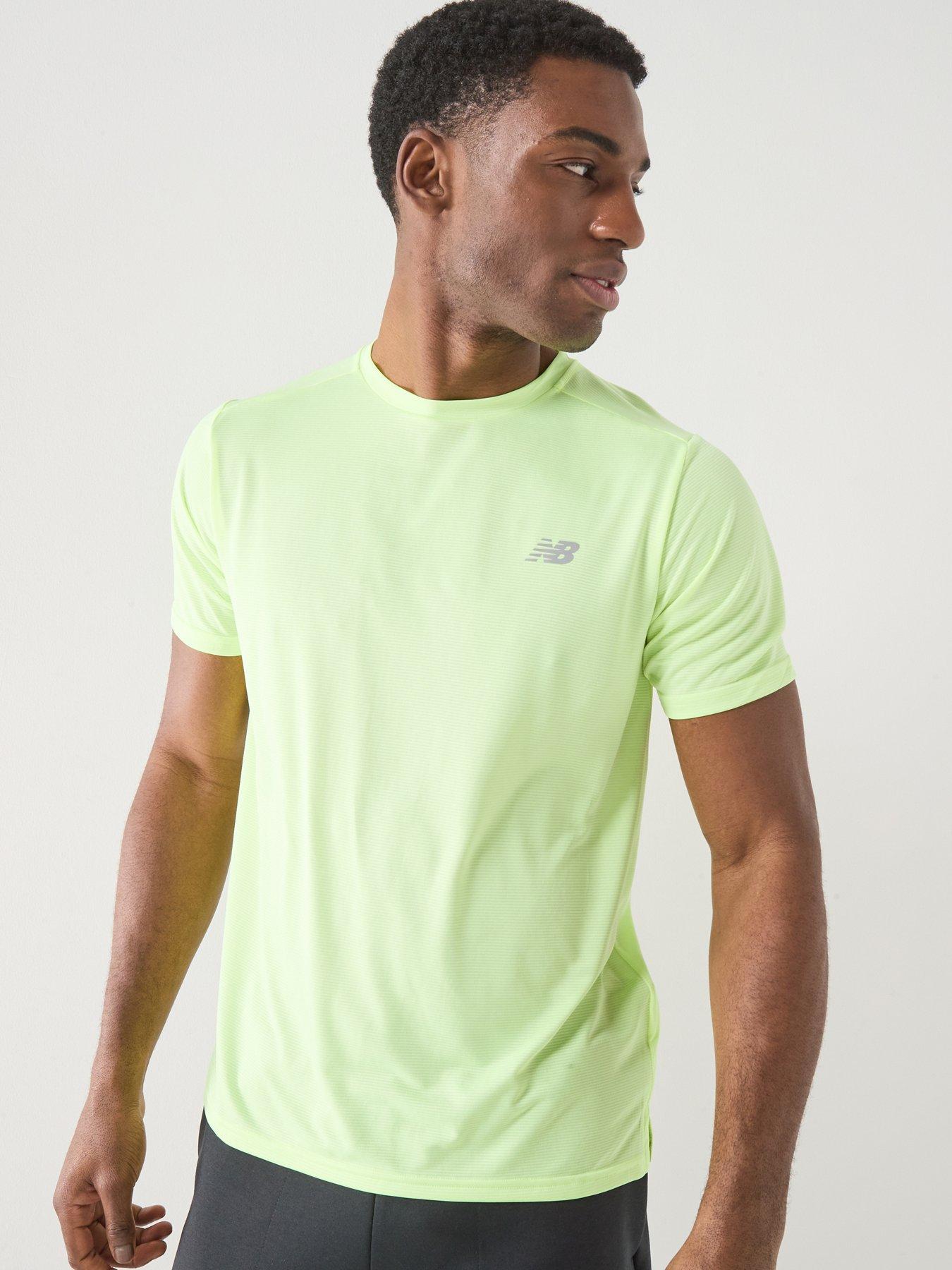 New Balance Mens Running Sport Essentials T-shirt Yellow
