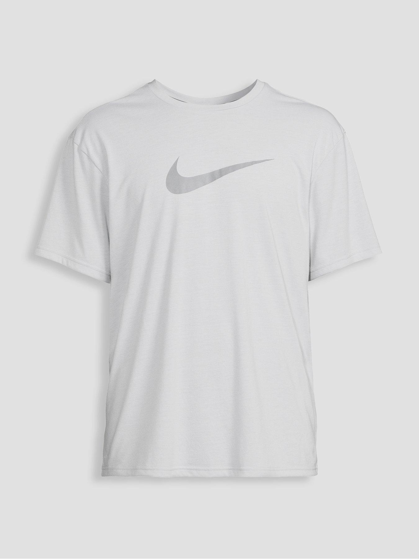 Image 7 of 7 of Nike Mens Short Sleeve Hydroguard T Shirt- Grey