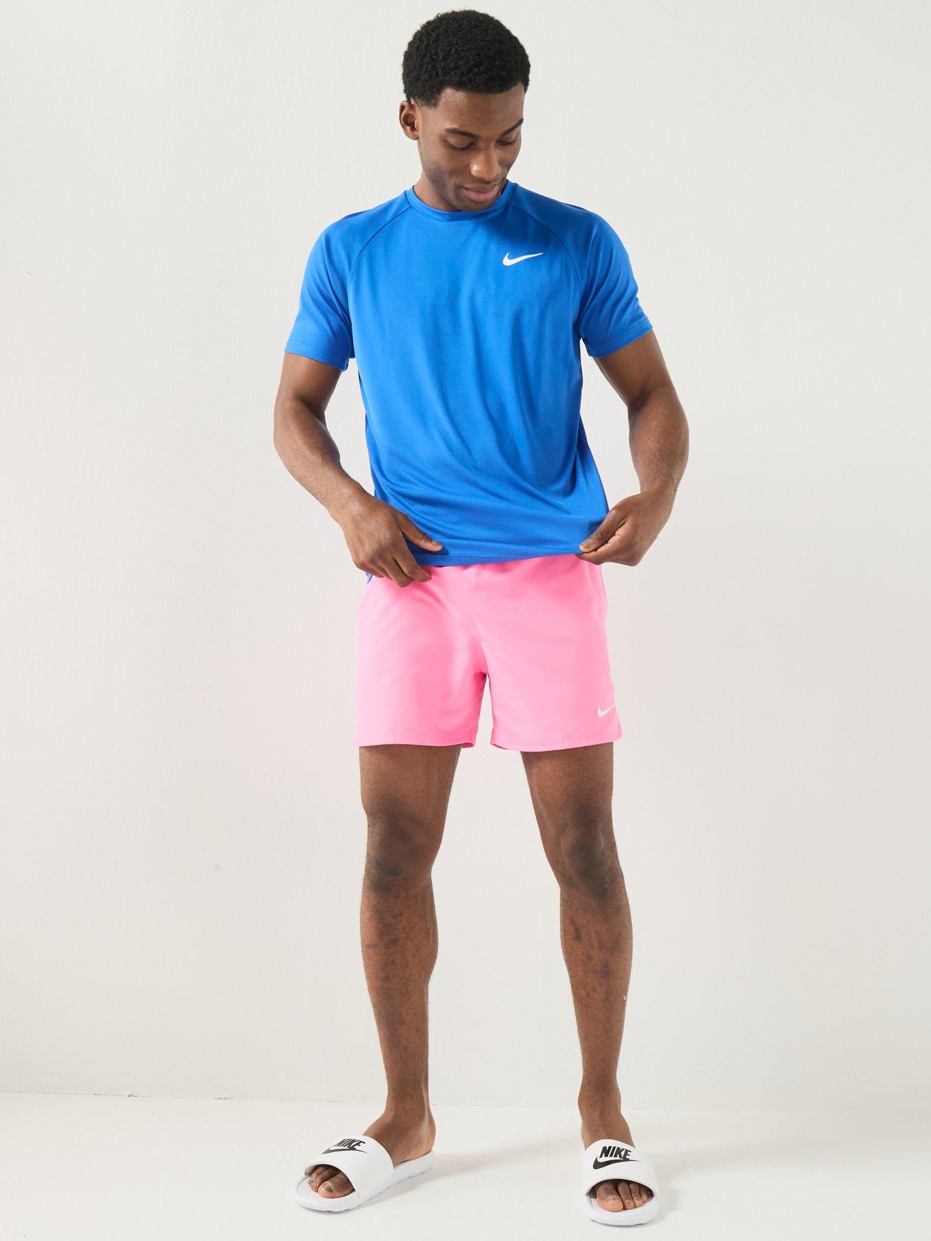 Image 3 of 7 of Nike Mens Short Sleeve Hydroguard T Shirt - Blue