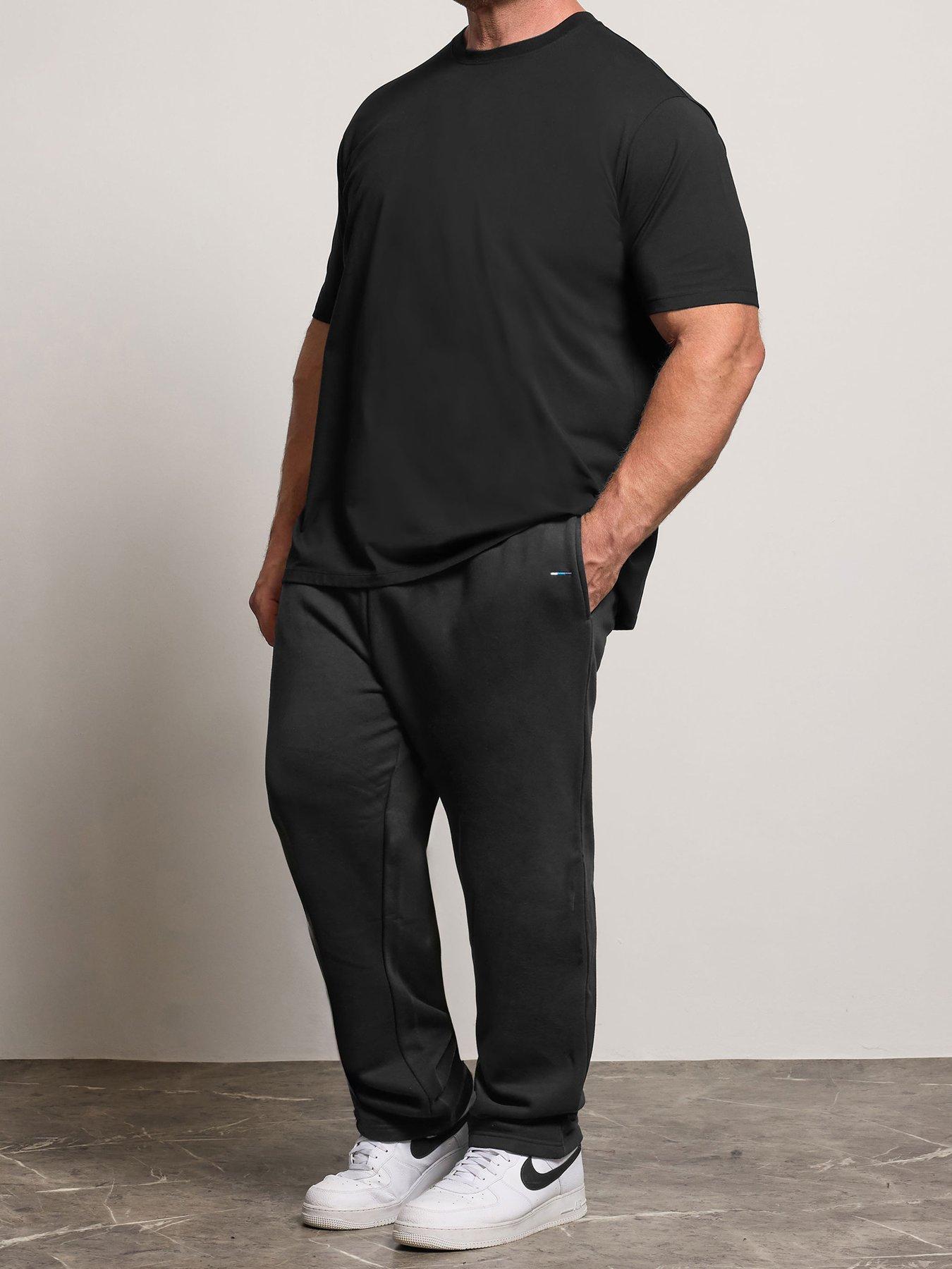 badrhino-open-hem-joggers-black