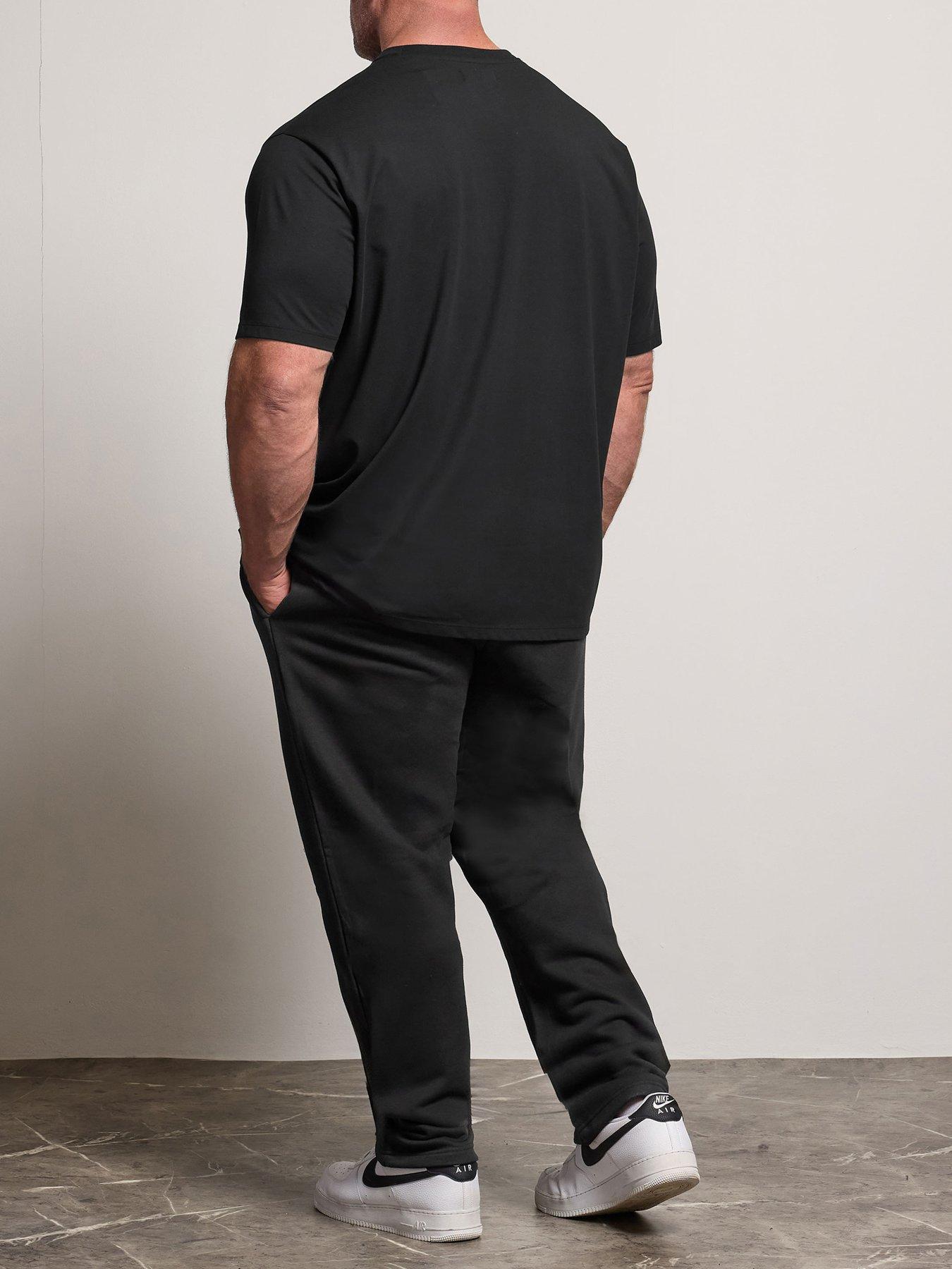 Image 2 of 6 of BadRhino Open Hem Joggers - Black