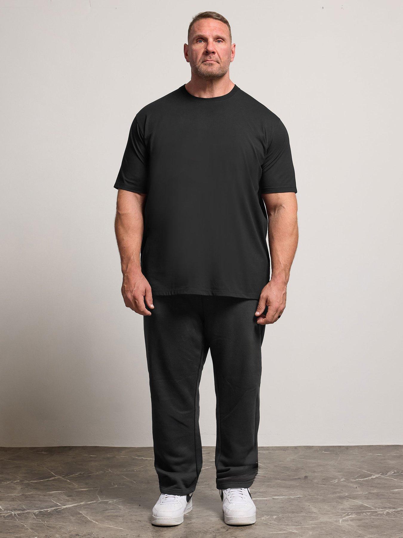 Image 3 of 6 of BadRhino Open Hem Joggers - Black