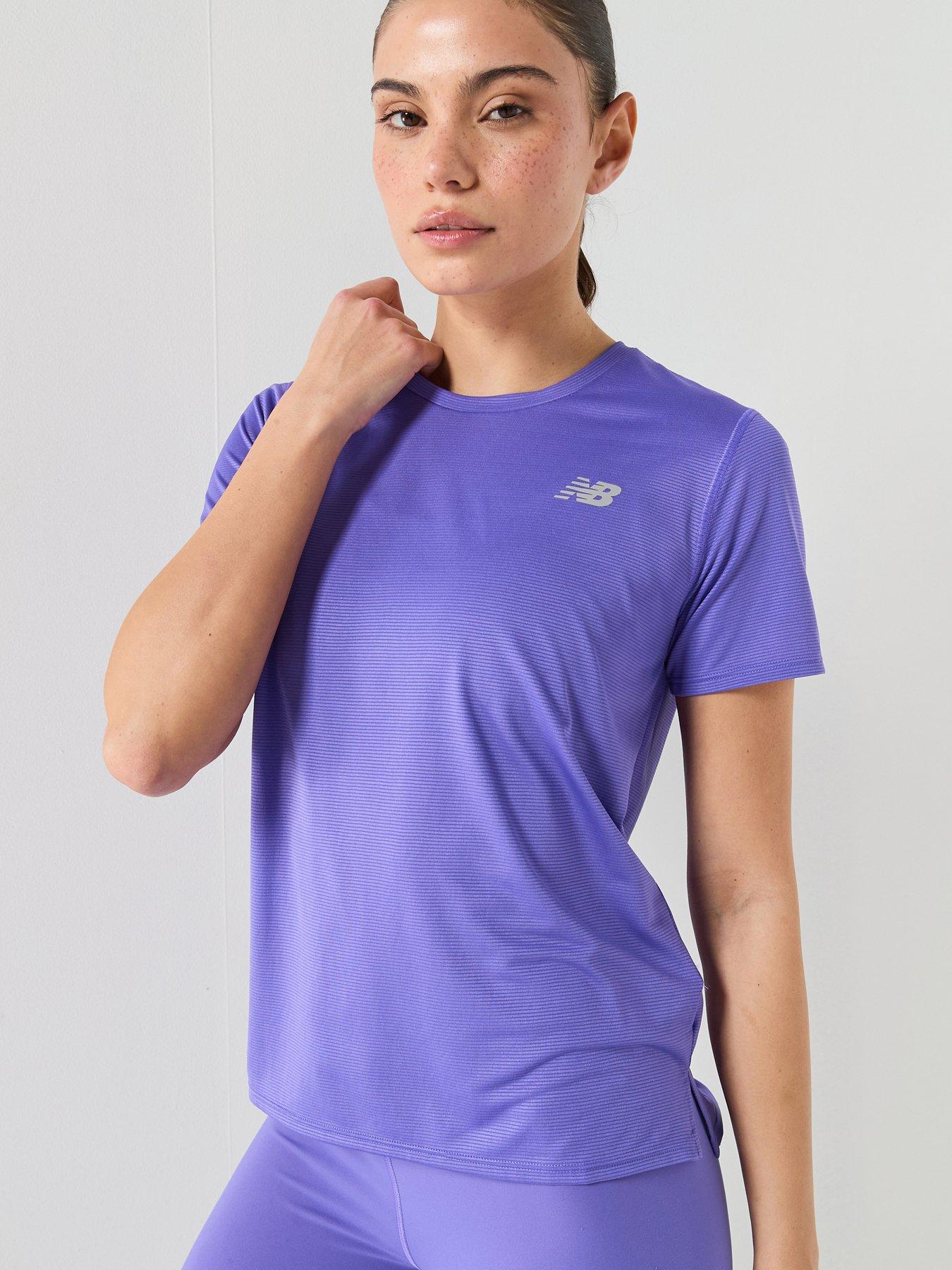 Image 1 of 5 of New Balance Viz-Tech Run T-Shirt - Purple