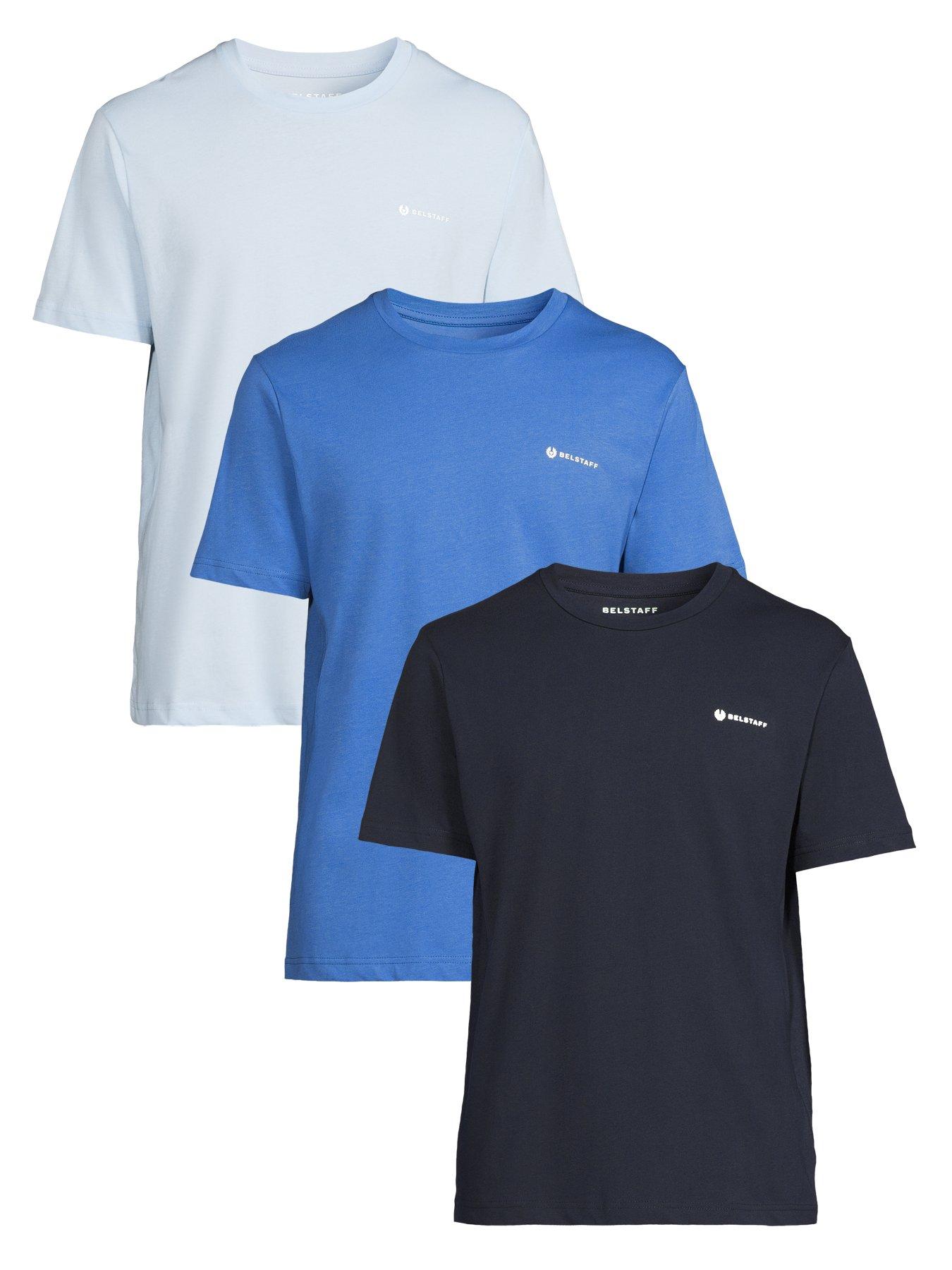 Image 1 of 4 of Belstaff Belstaff Squad 3 Pack T-shirt - Assorted