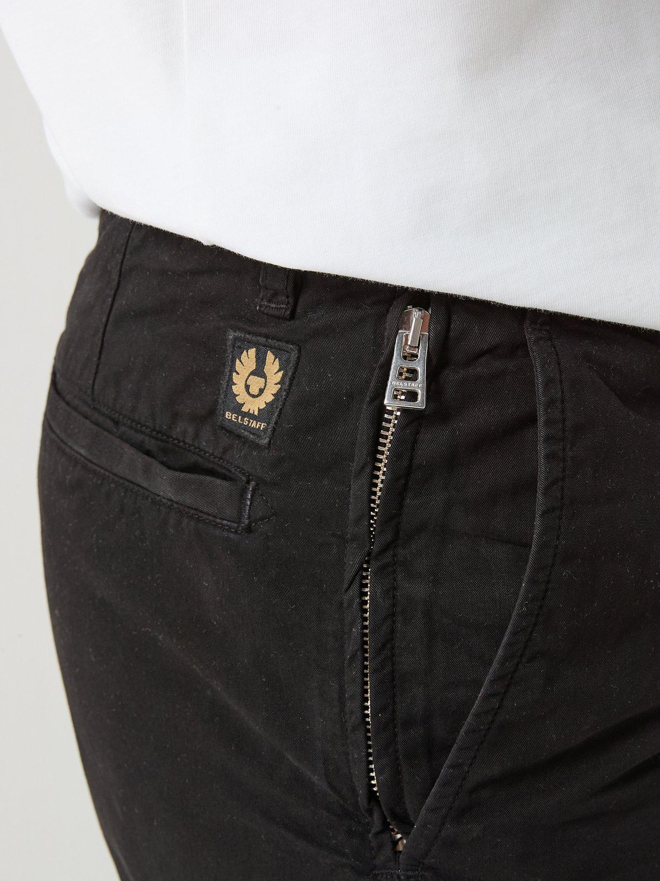 Image 4 of 4 of Belstaff Rally Chino Shorts - Black