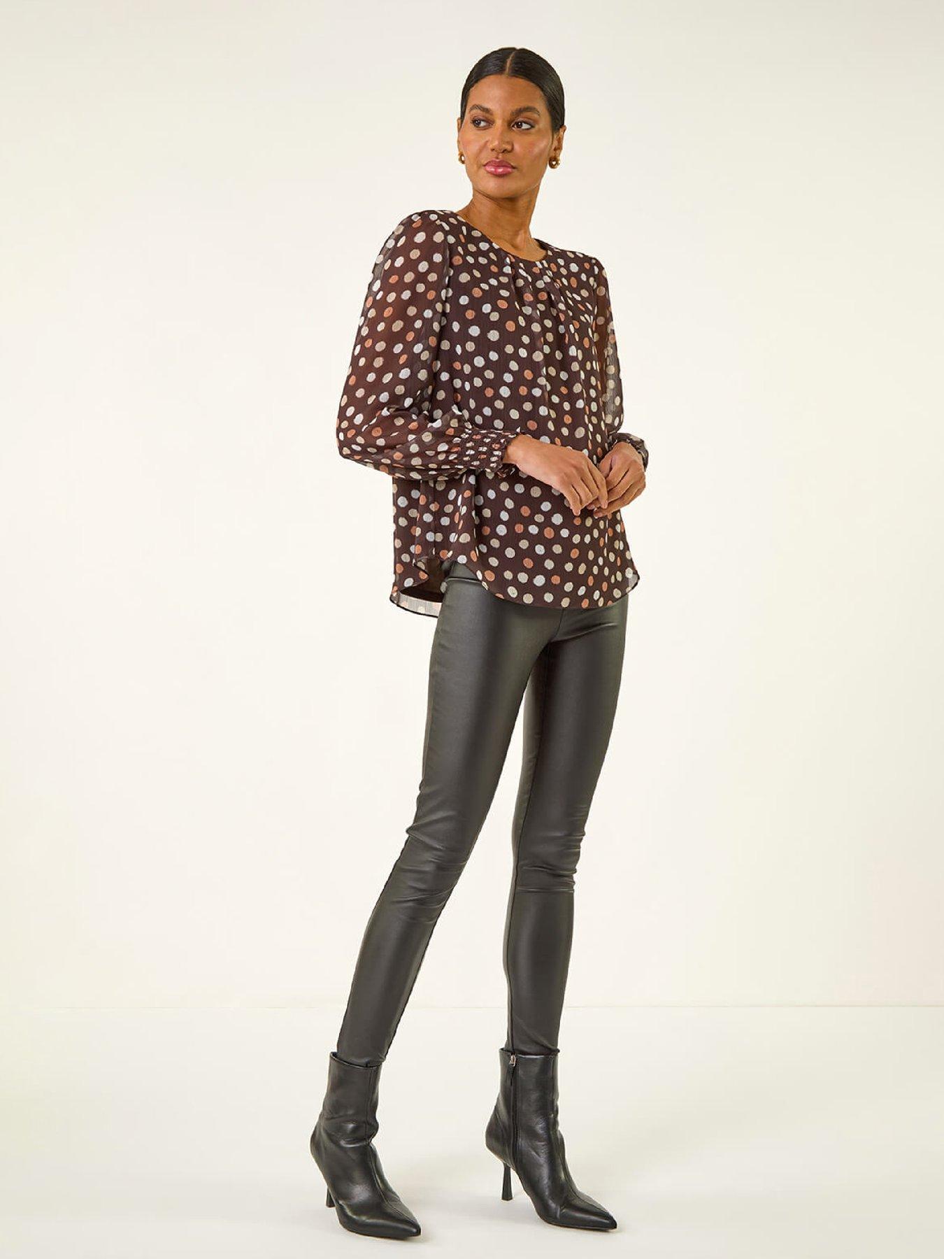 roman-spot-print-shirred-top-chocolateback