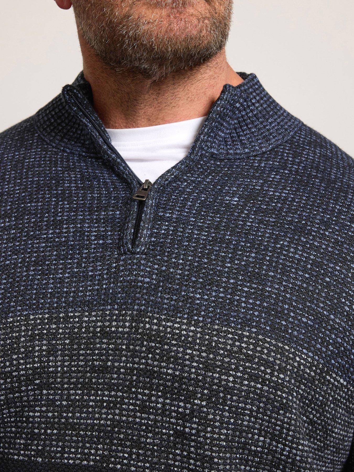 badrhino-colour-block-fleece-quarter-zip-sweat-blueoutfit