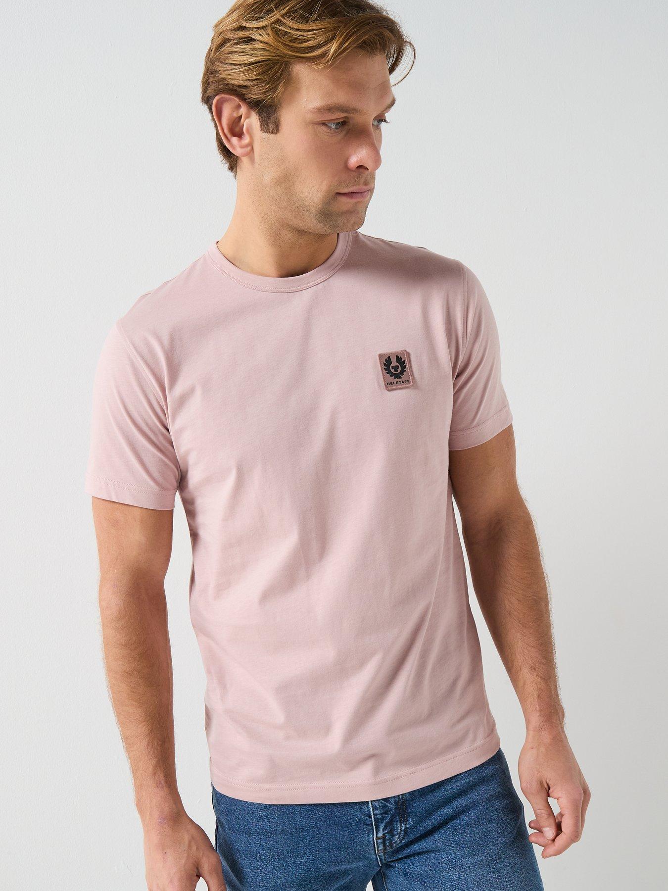 Belstaff Belstaff Left Chest Patch Logo Regular Fit T-shirt - Pink