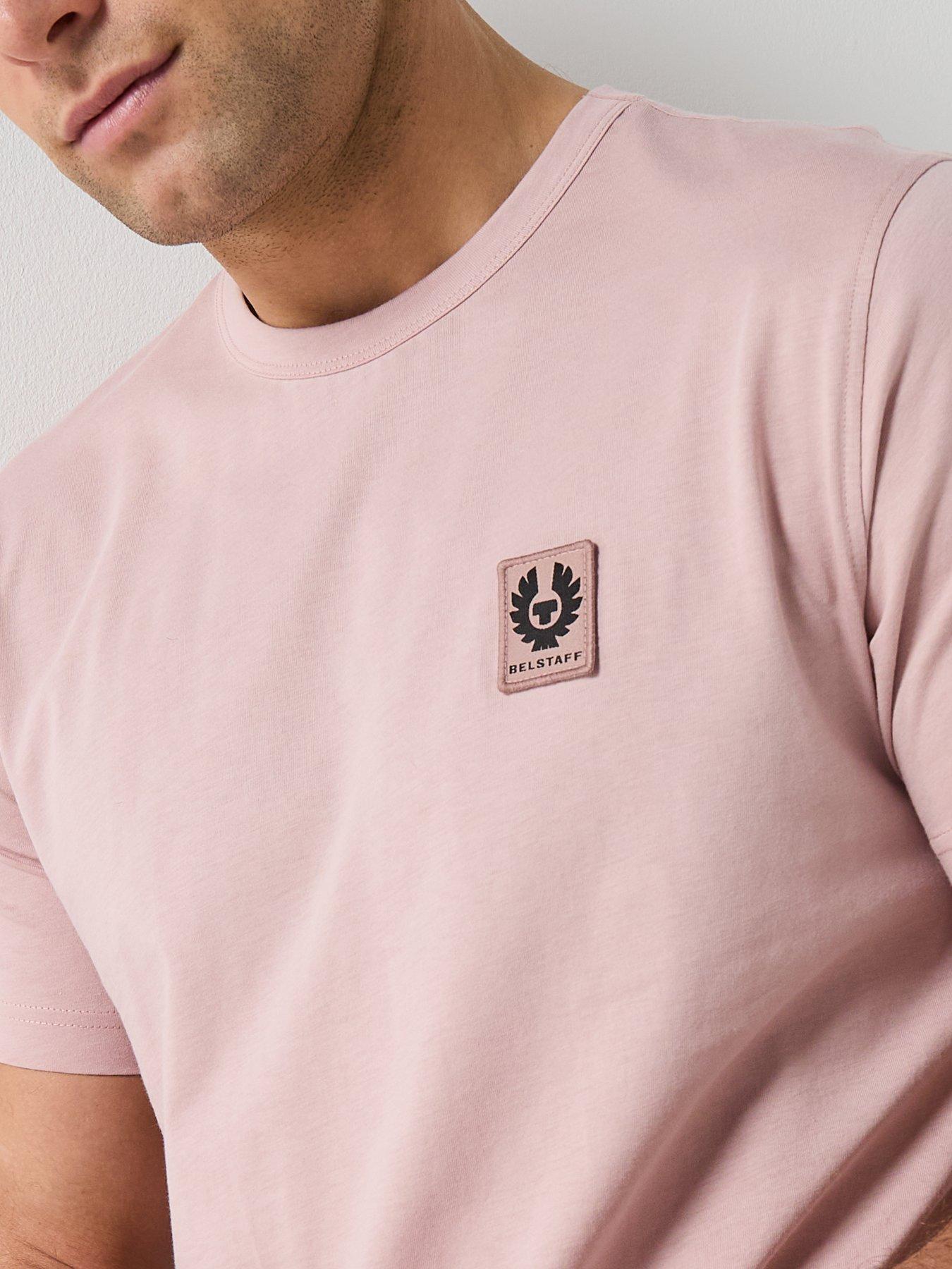 Image 4 of 4 of Belstaff Belstaff Left Chest Patch Logo Regular Fit T-shirt - Pink