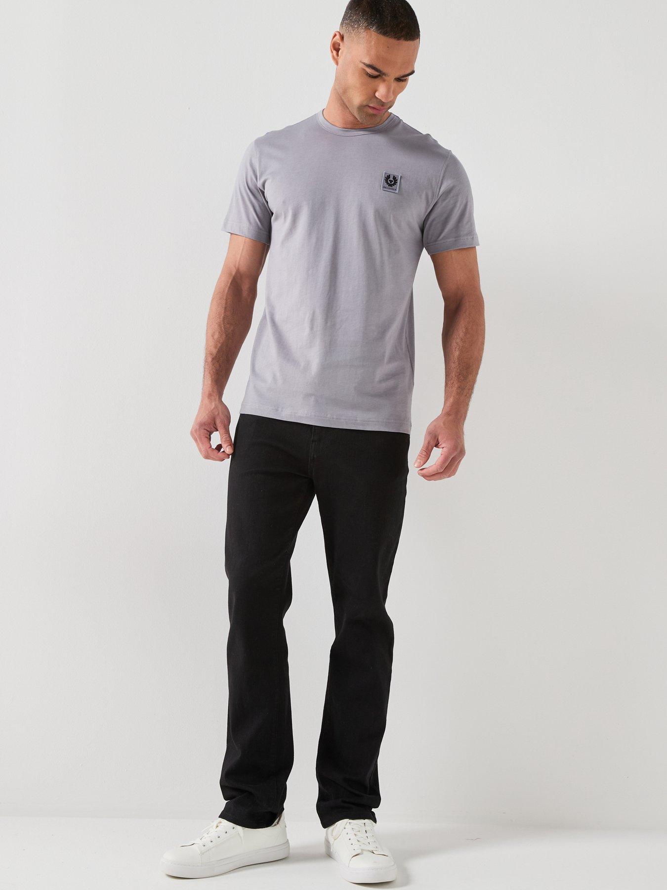 Image 3 of 5 of Belstaff Left Chest Patch Logo Regular Fit T-shirt - Dark Blue