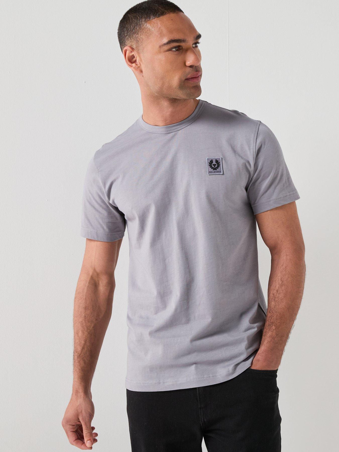 Image 4 of 5 of Belstaff Left Chest Patch Logo Regular Fit T-shirt - Dark Blue