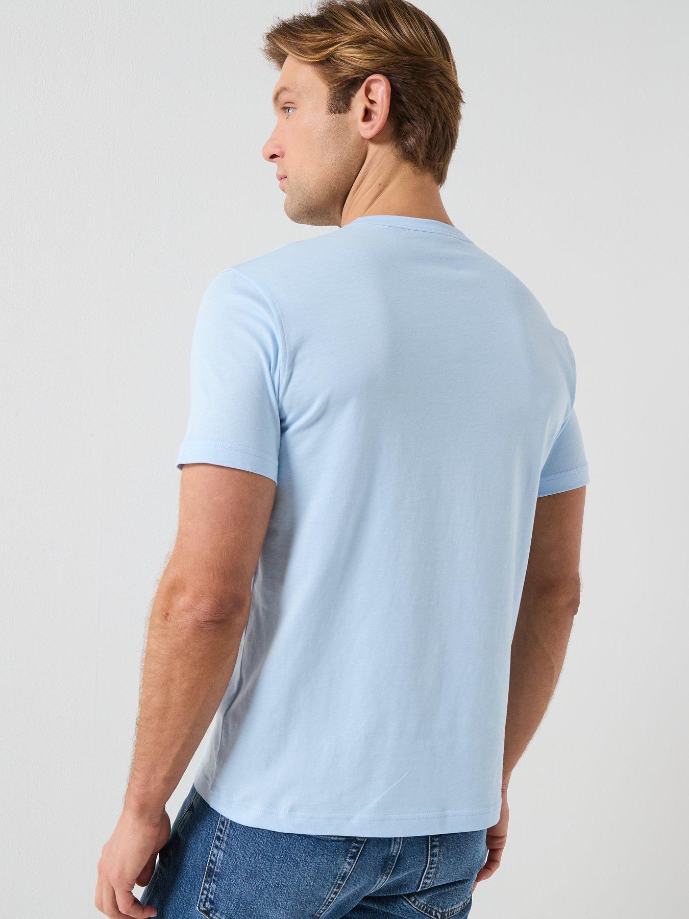Image 2 of 6 of Belstaff Left Chest Patch Logo Regular Fit T-Shirt - Light Blue