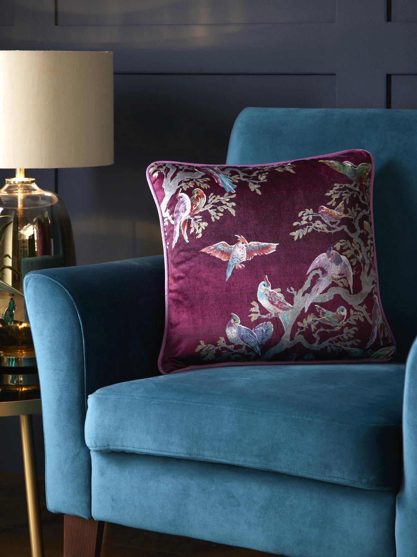 Image 1 of 3 of Laurence Llewelyn-Bowen Birdity Absurdity Filled Cushion- Pink