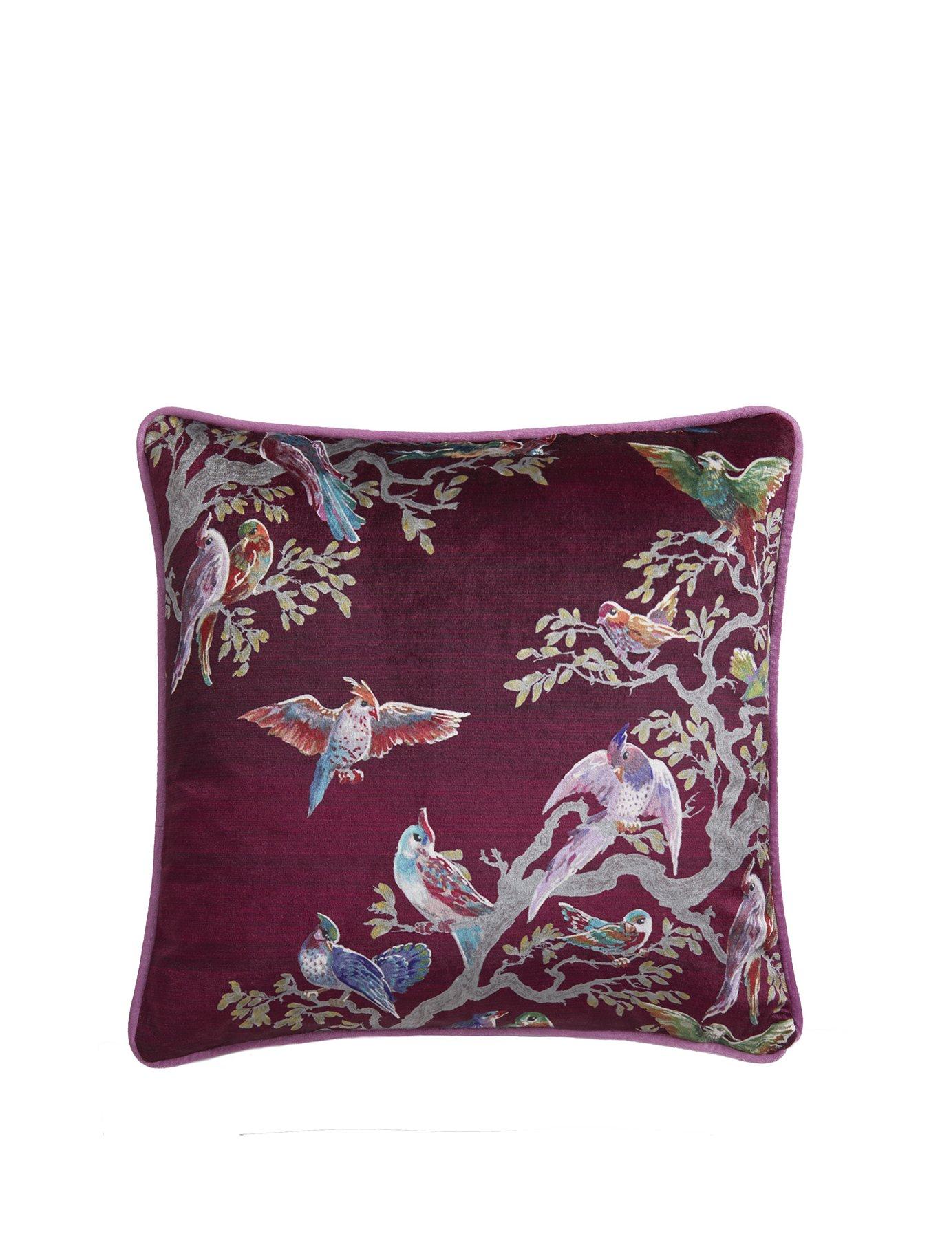 Image 2 of 3 of Laurence Llewelyn-Bowen Birdity Absurdity Filled Cushion- Pink