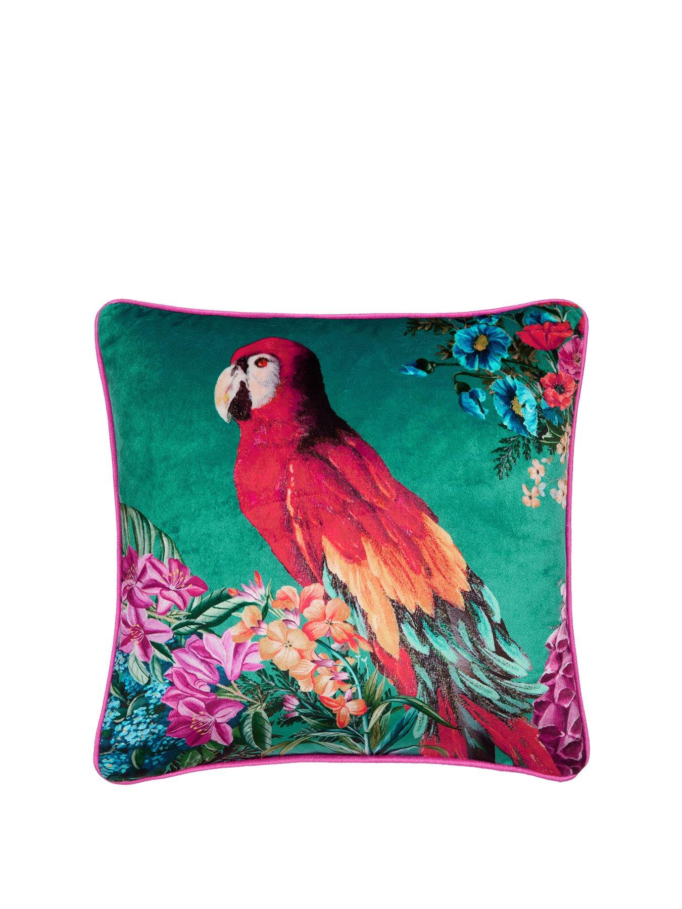 Image 2 of 3 of Laurence Llewelyn-Bowen Polly Amorous Filled Cushion- Teal