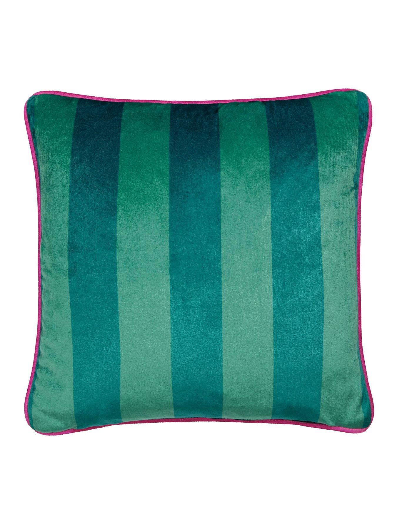 Image 3 of 3 of Laurence Llewelyn-Bowen Polly Amorous Filled Cushion- Teal