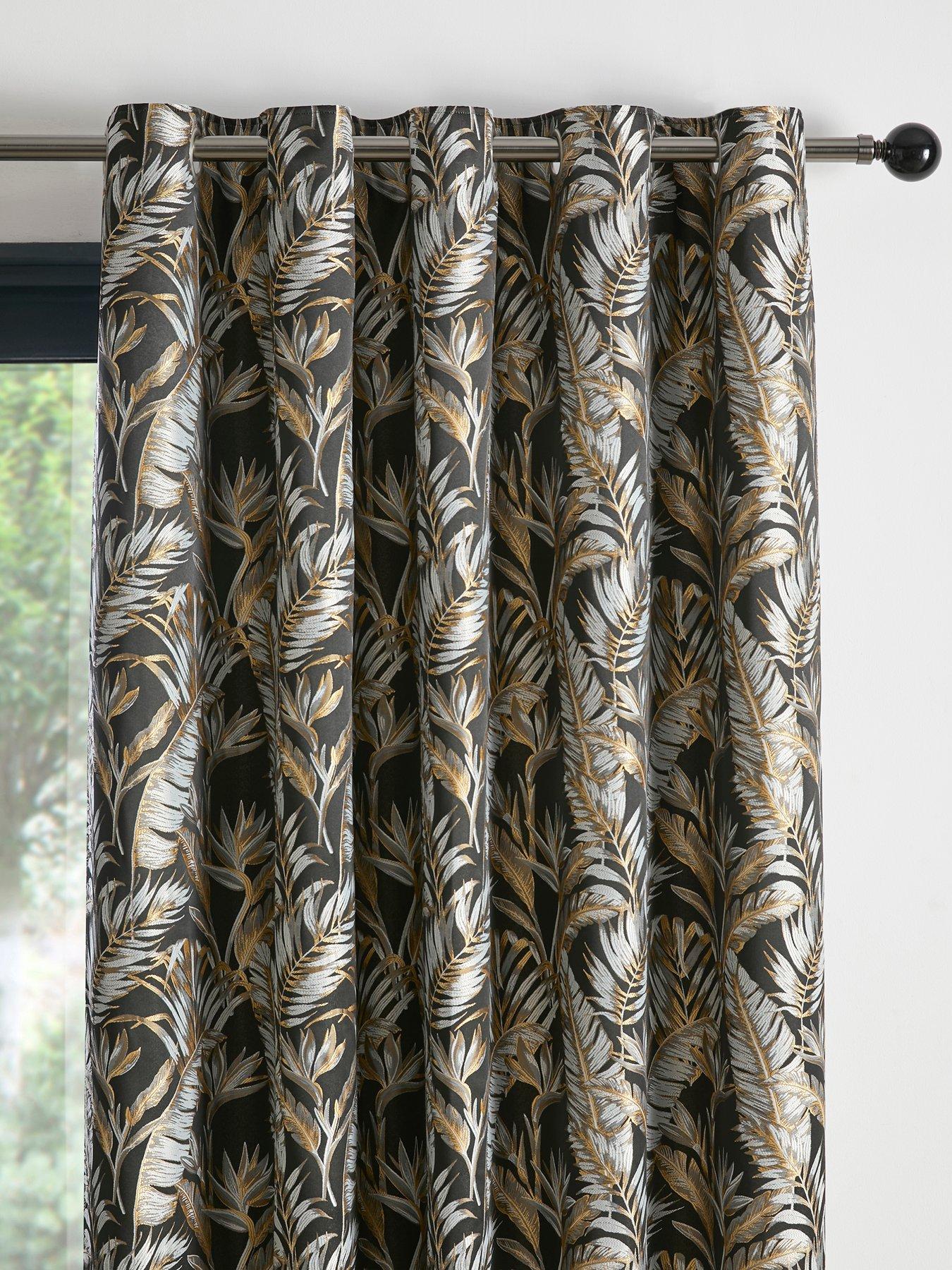 Image 2 of 3 of Laurence Llewelyn-Bowen Paradise Palm Eyelet Curtains
