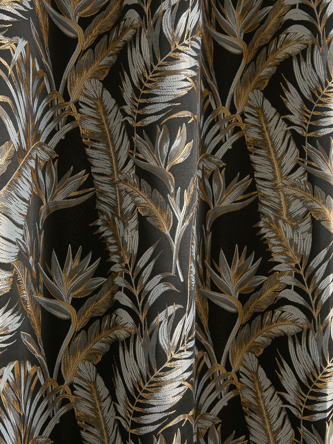 Image 3 of 3 of Laurence Llewelyn-Bowen Paradise Palm Eyelet Curtains