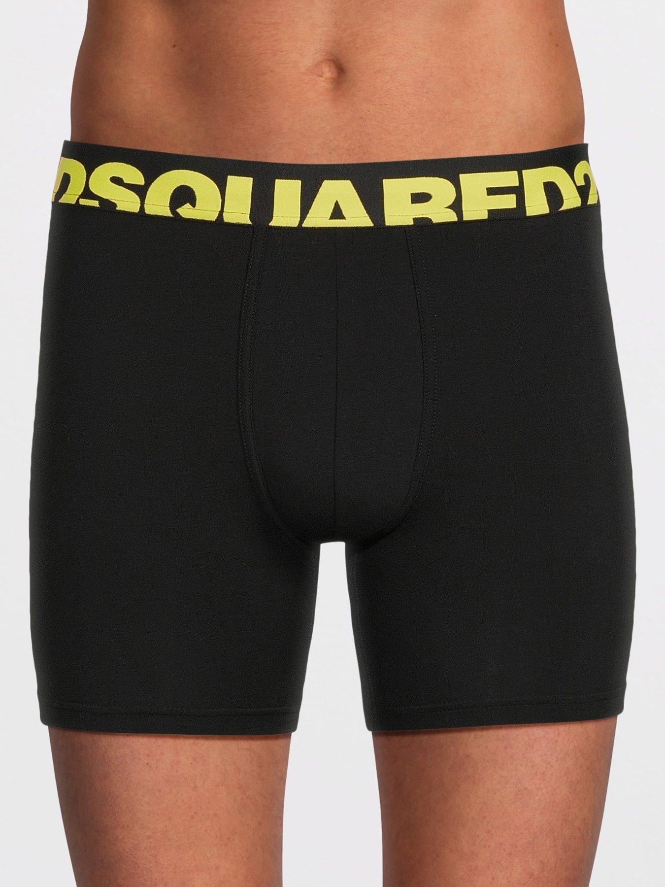 Image 1 of 3 of Dsquared2 Dsquared Sunset Chaser Logo Midi Trunks - Black