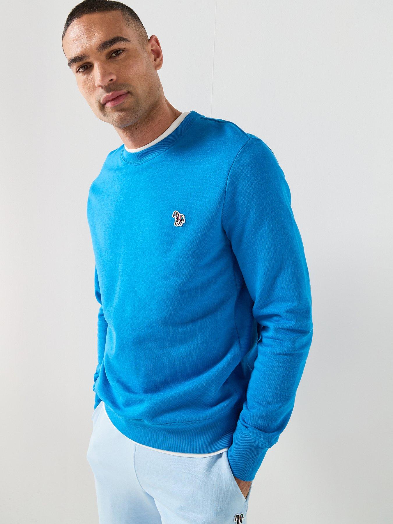 PS PAUL SMITH Zebra Crew Sweatshirt - Blue
