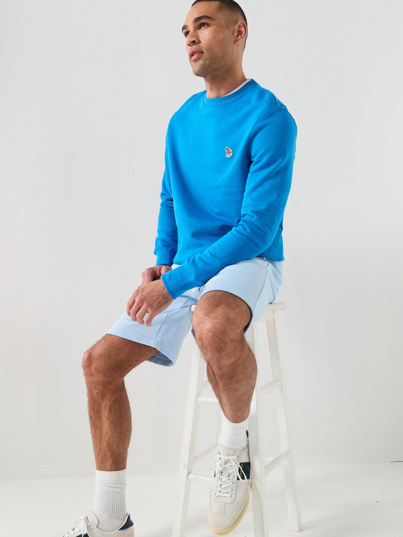Image 4 of 6 of PS PAUL SMITH Ps Paul Smith Regular Fit Zebra Crew Sweat - Blue