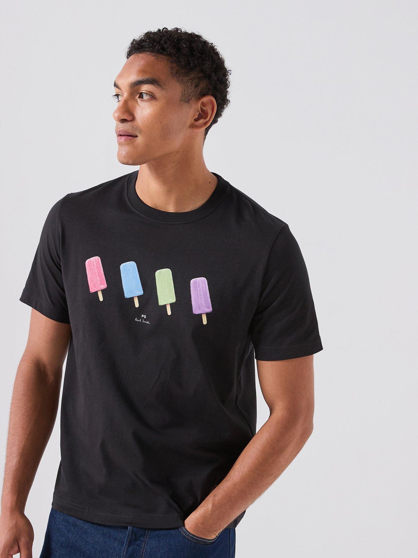 Image 1 of 5 of PS PAUL SMITH Regular Graphic Tops - Black