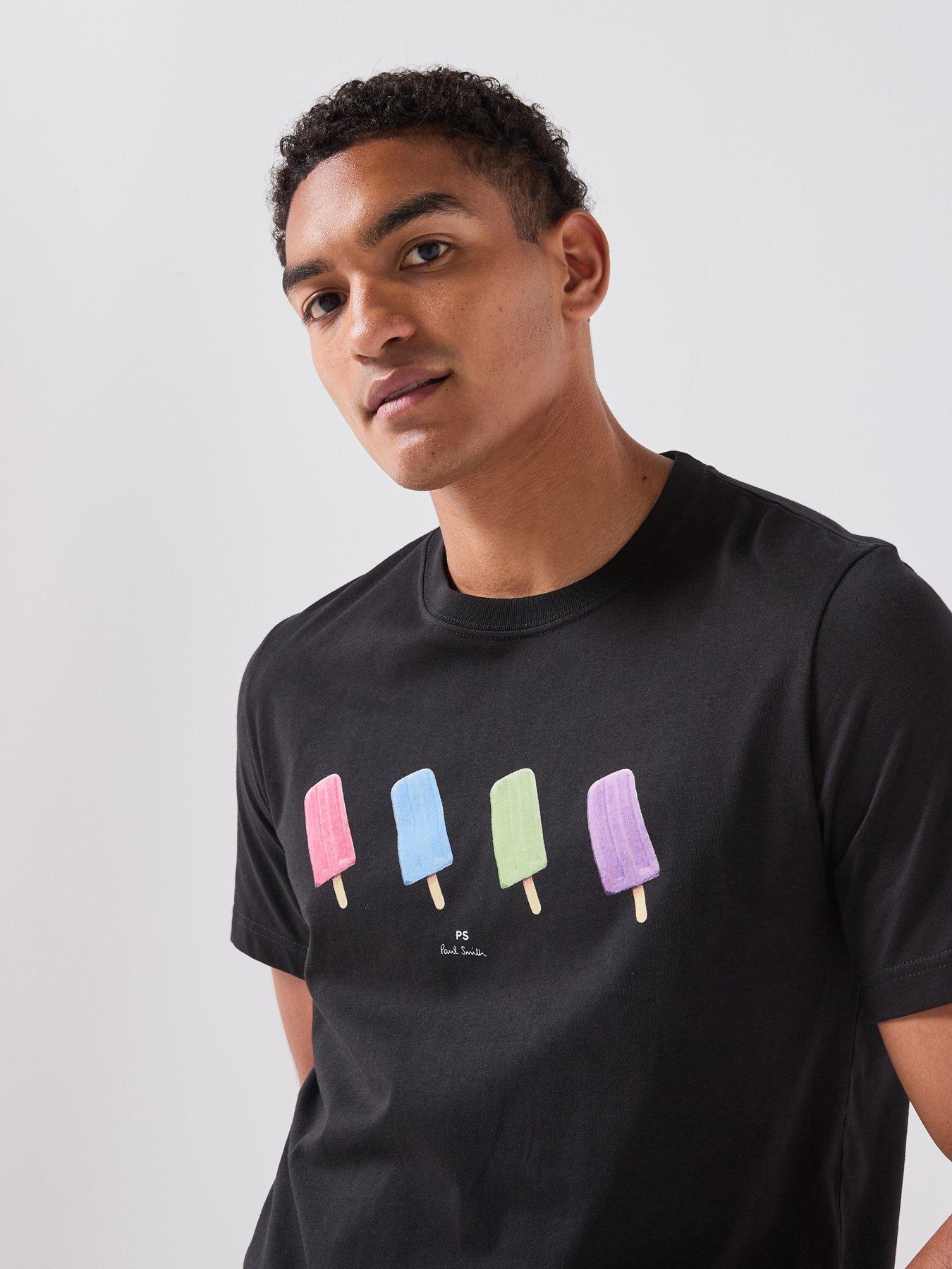 Image 4 of 5 of PS PAUL SMITH Regular Graphic Tops - Black