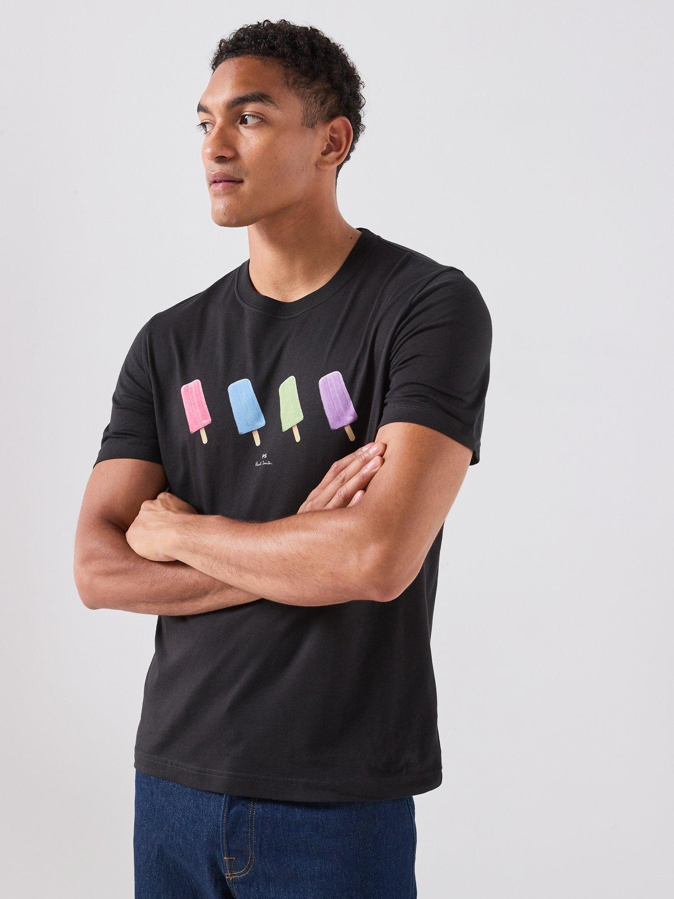 Image 5 of 5 of PS PAUL SMITH Regular Graphic Tops - Black